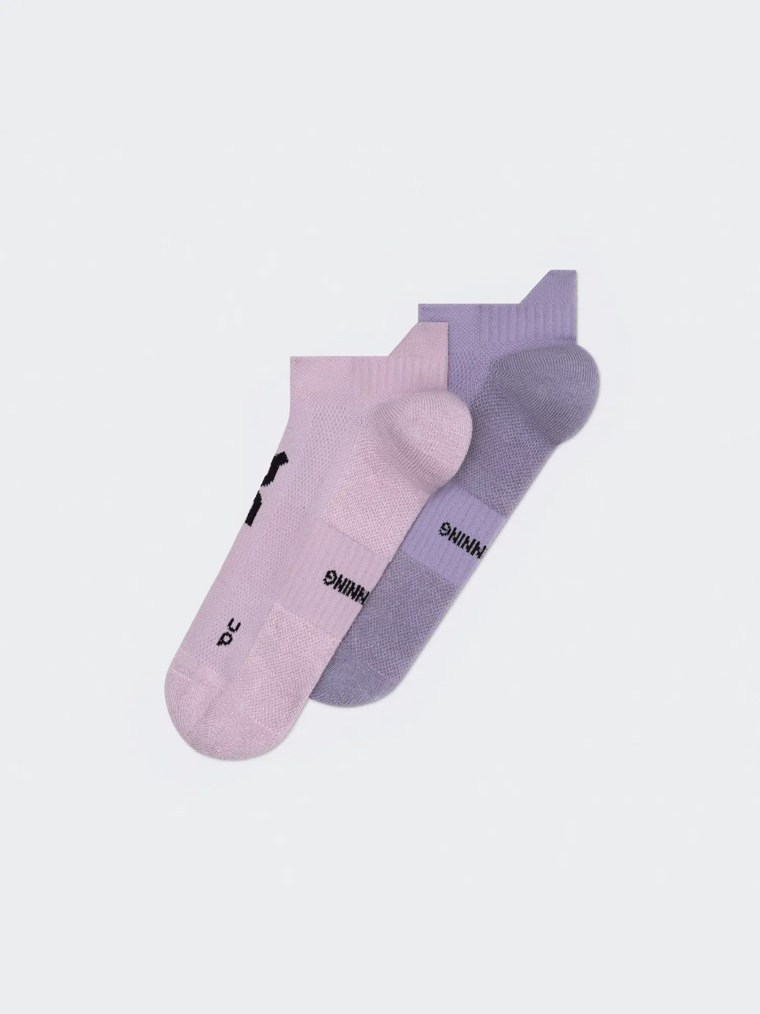 Детские низкие носки для бега с амортизацией комплект 2 пары Core Run Sock Low On, Foxglove/Mallow — 5