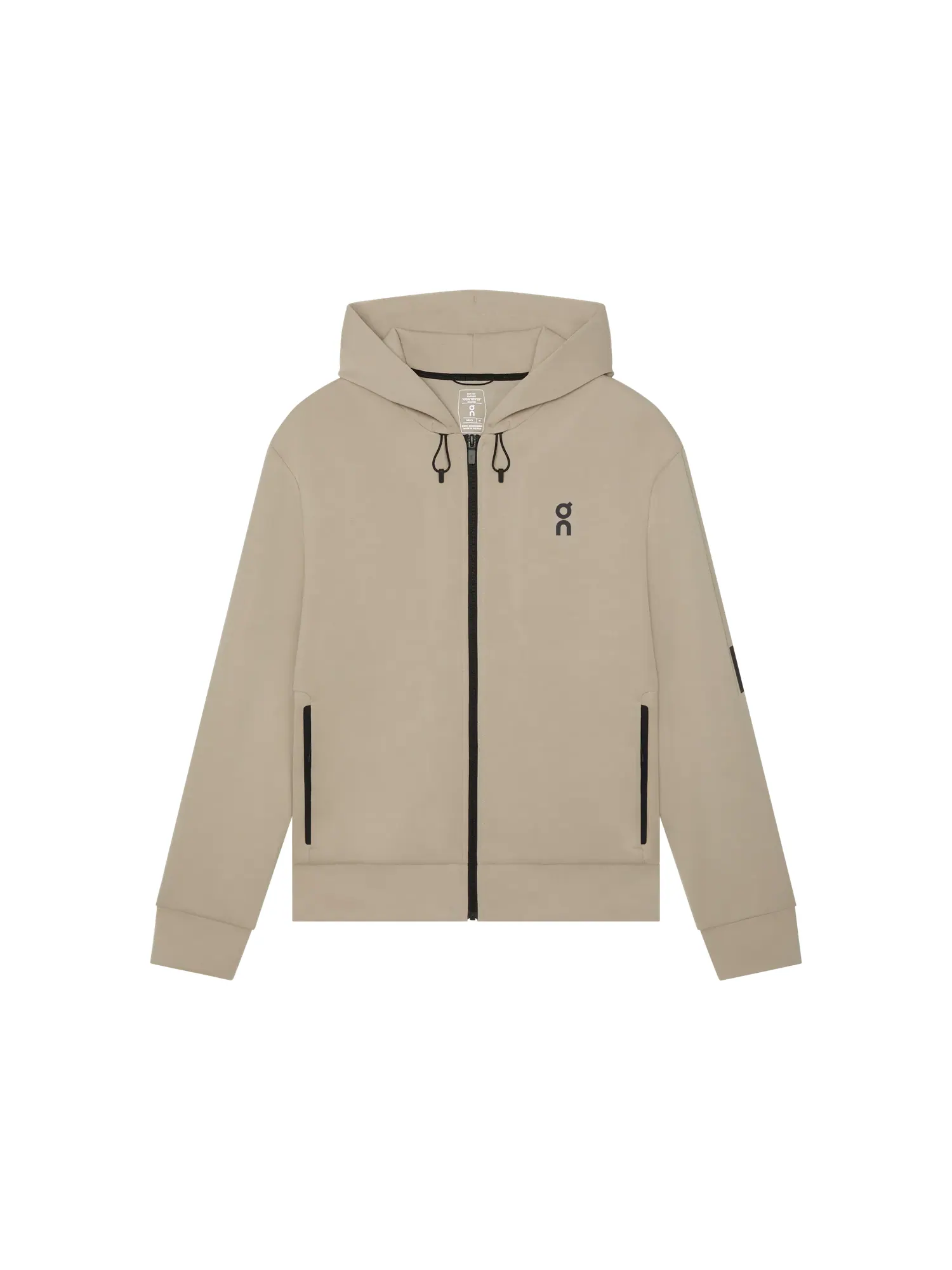 Мужское худи на молнии с карманами Focus Tech Zip Hoodie On — 1