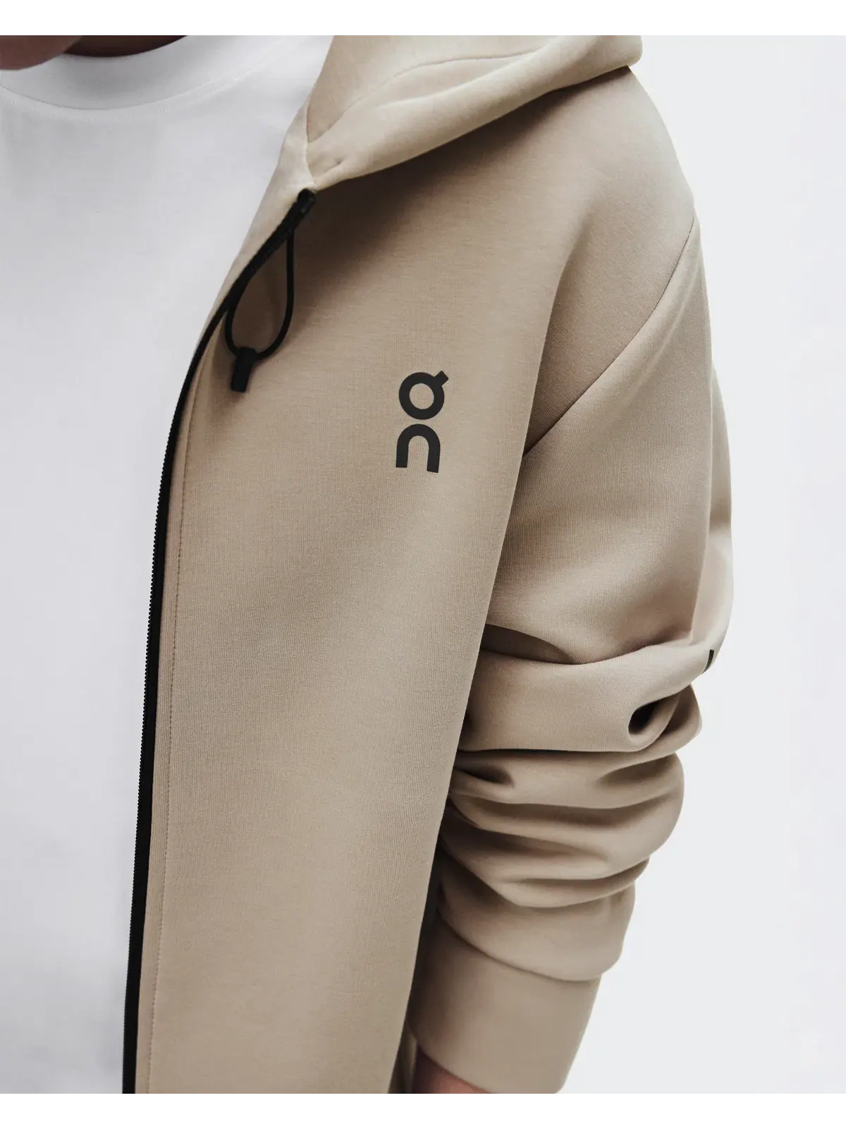 Мужское худи на молнии с карманами Focus Tech Zip Hoodie On — 5