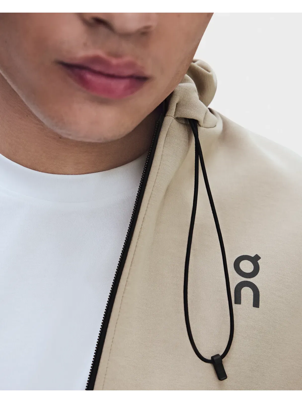 Мужское худи на молнии с карманами Focus Tech Zip Hoodie On — 7