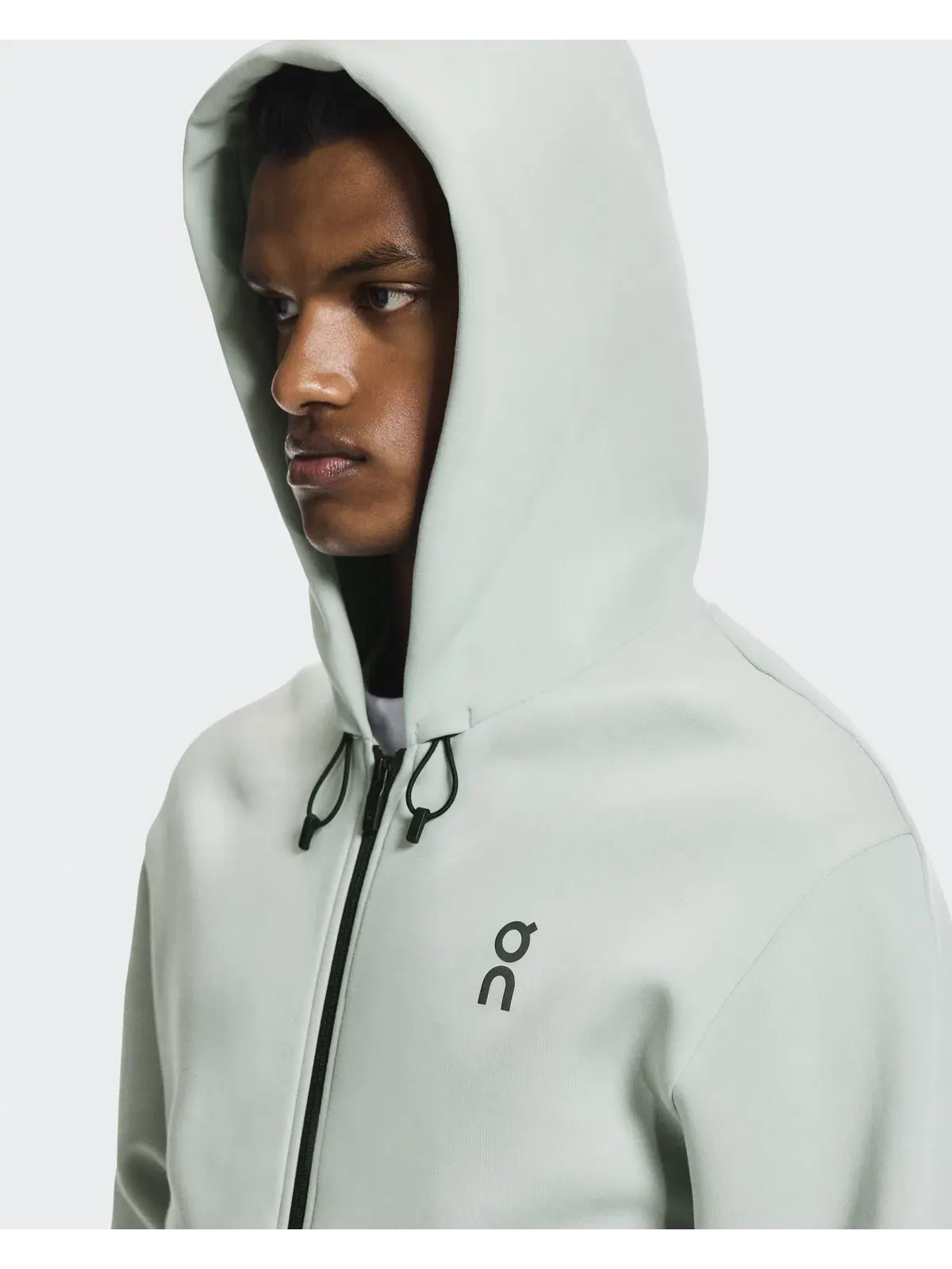 Мужское худи на молнии с карманами Focus Tech Zip Hoodie On — 5