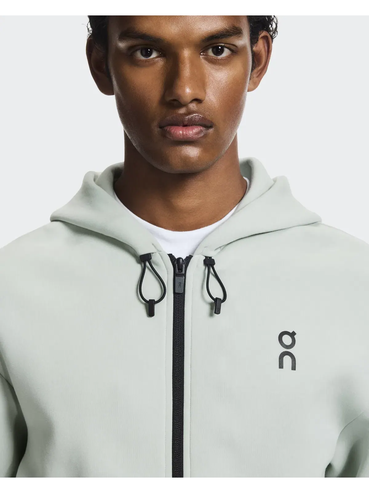 Мужское худи на молнии с карманами Focus Tech Zip Hoodie On — 6