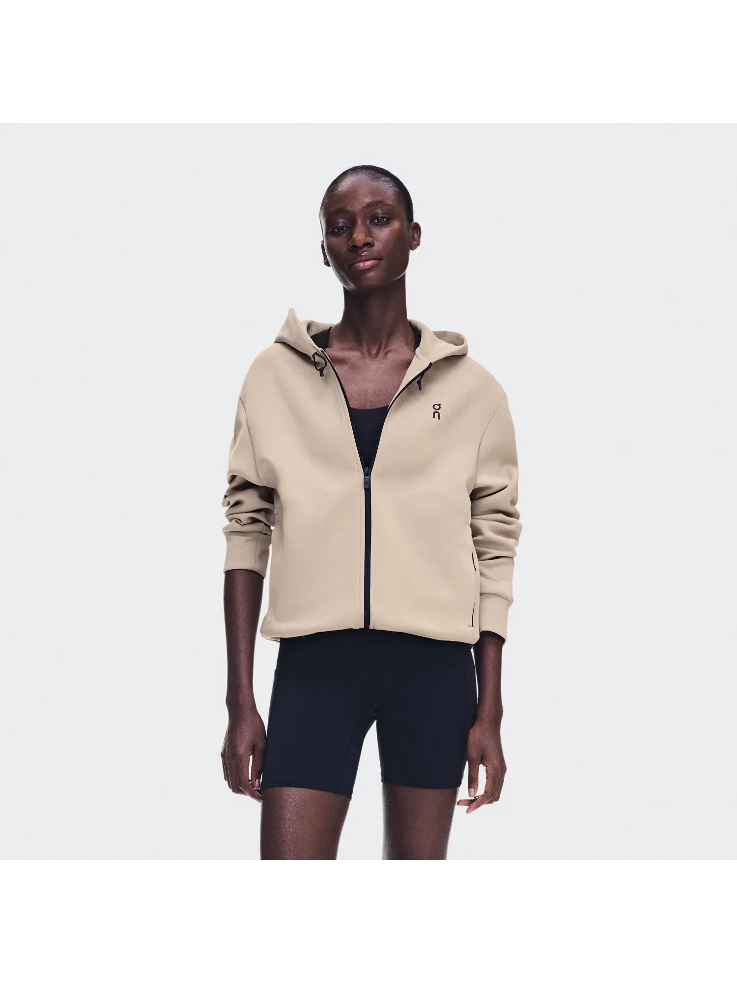 Женское худи на молнии с карманами Focus Tech Zip Hoodie On — 9