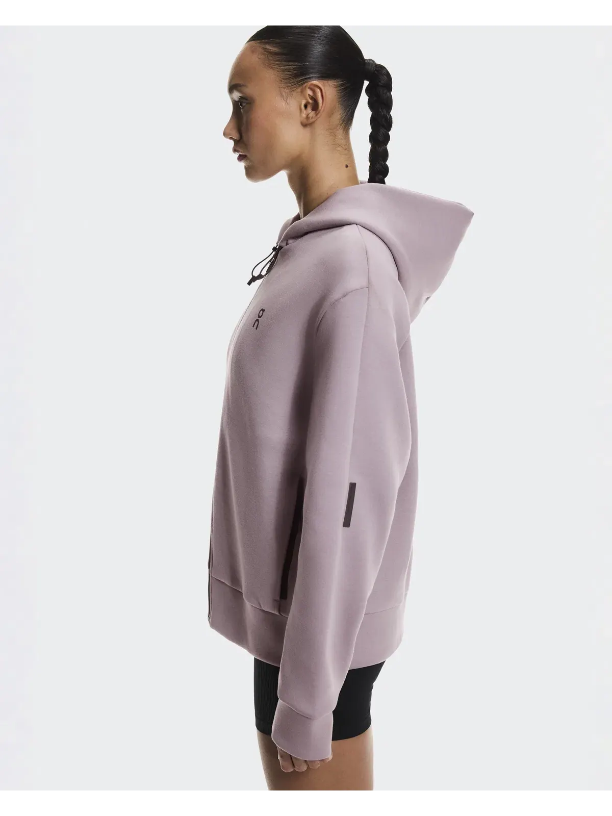Женское худи на молнии с карманами Focus Tech Zip Hoodie On, Heron — 7