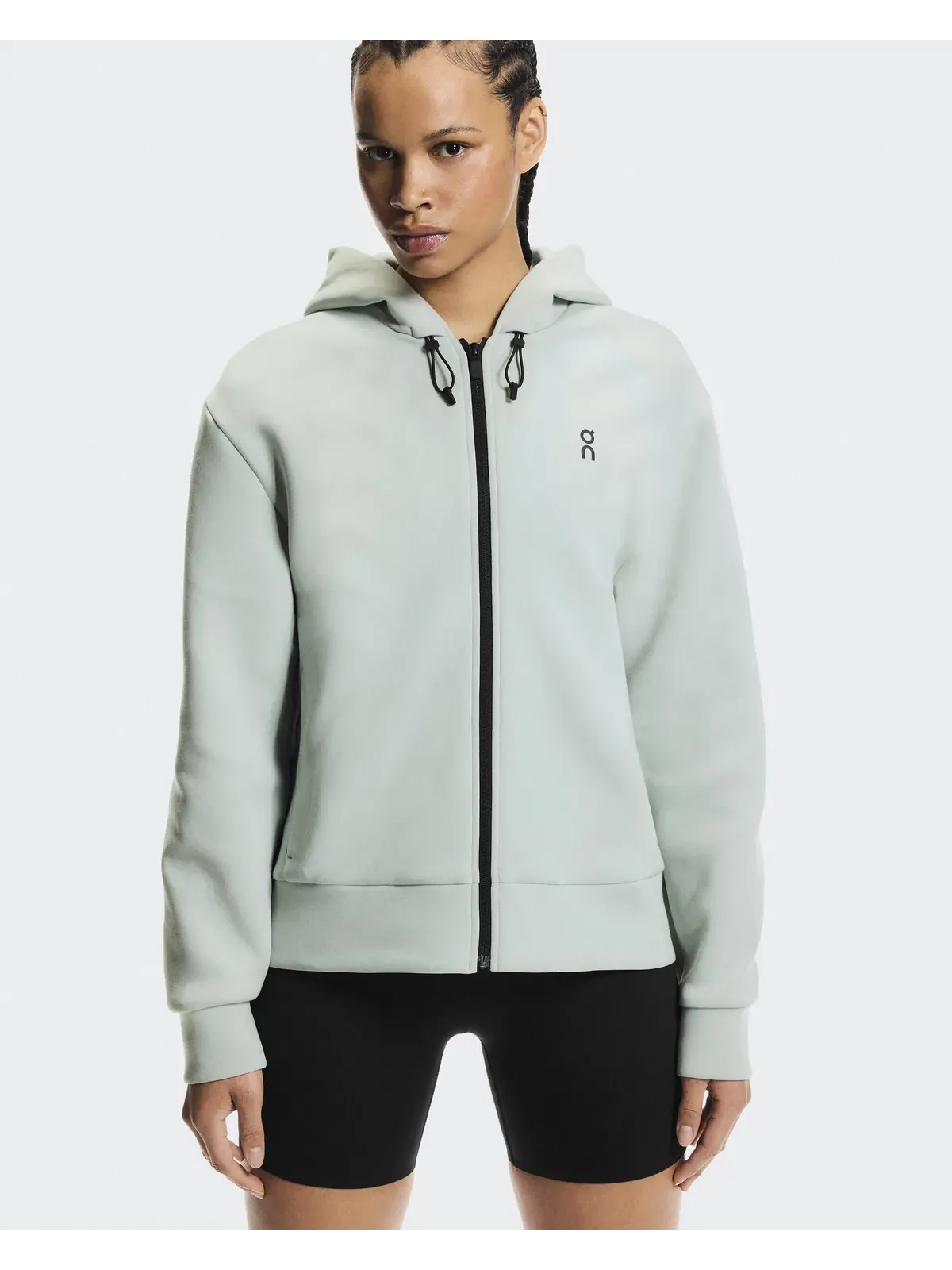 Женское худи на молнии с карманами Focus Tech Zip Hoodie On — 4