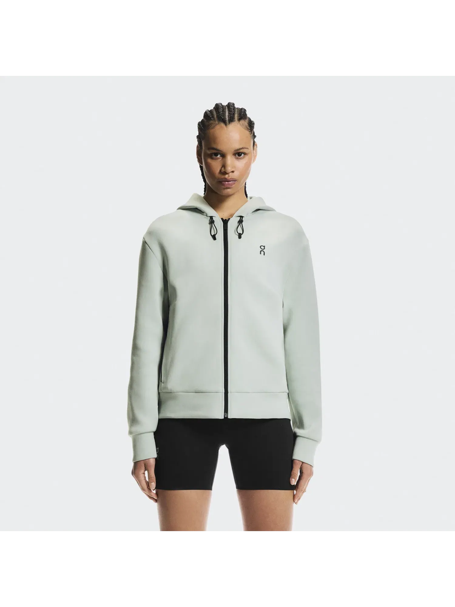 Женское худи на молнии с карманами Focus Tech Zip Hoodie On — 9