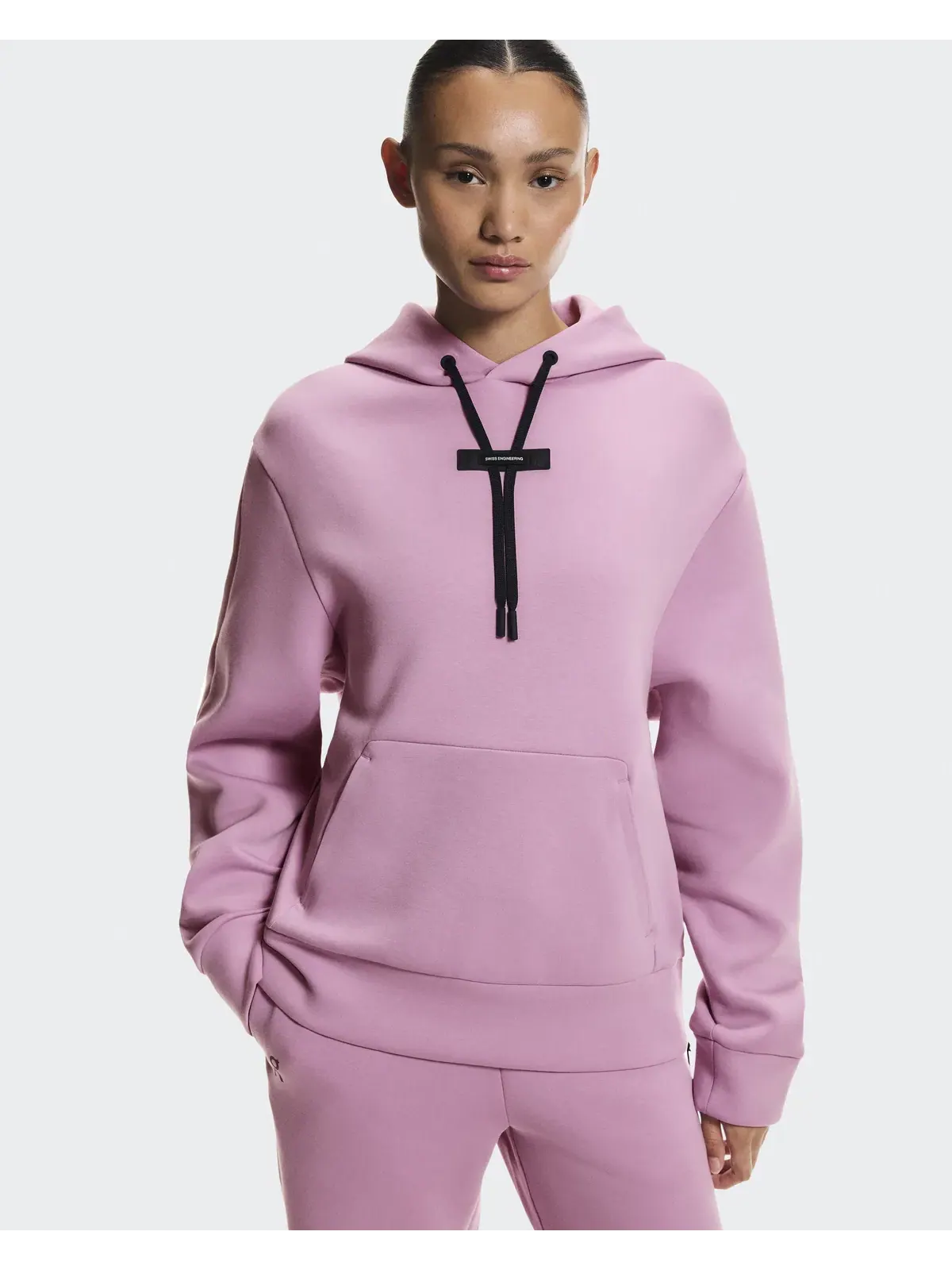 Женское худи с карманом-кенгуру Focus Tech Hoodie On, Sakura — 4