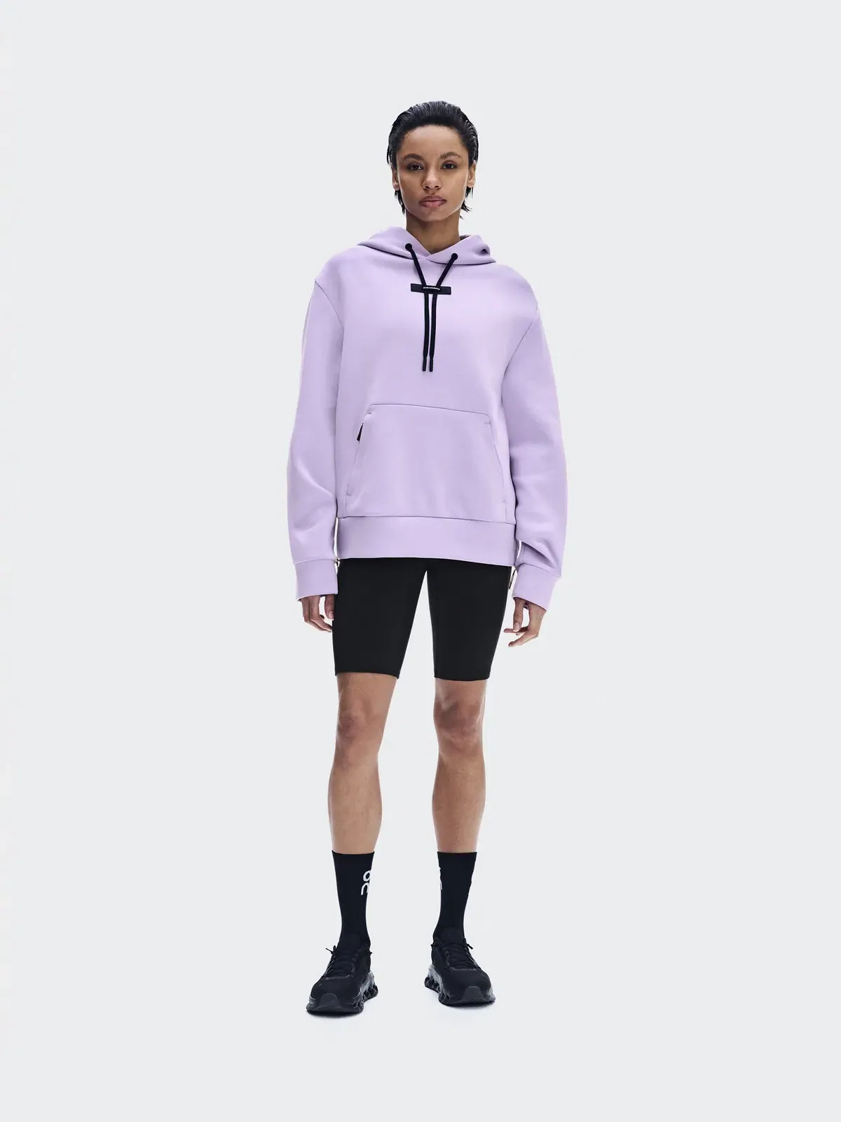 Женское худи с карманом-кенгуру Focus Tech Hoodie On, Bloom — 2