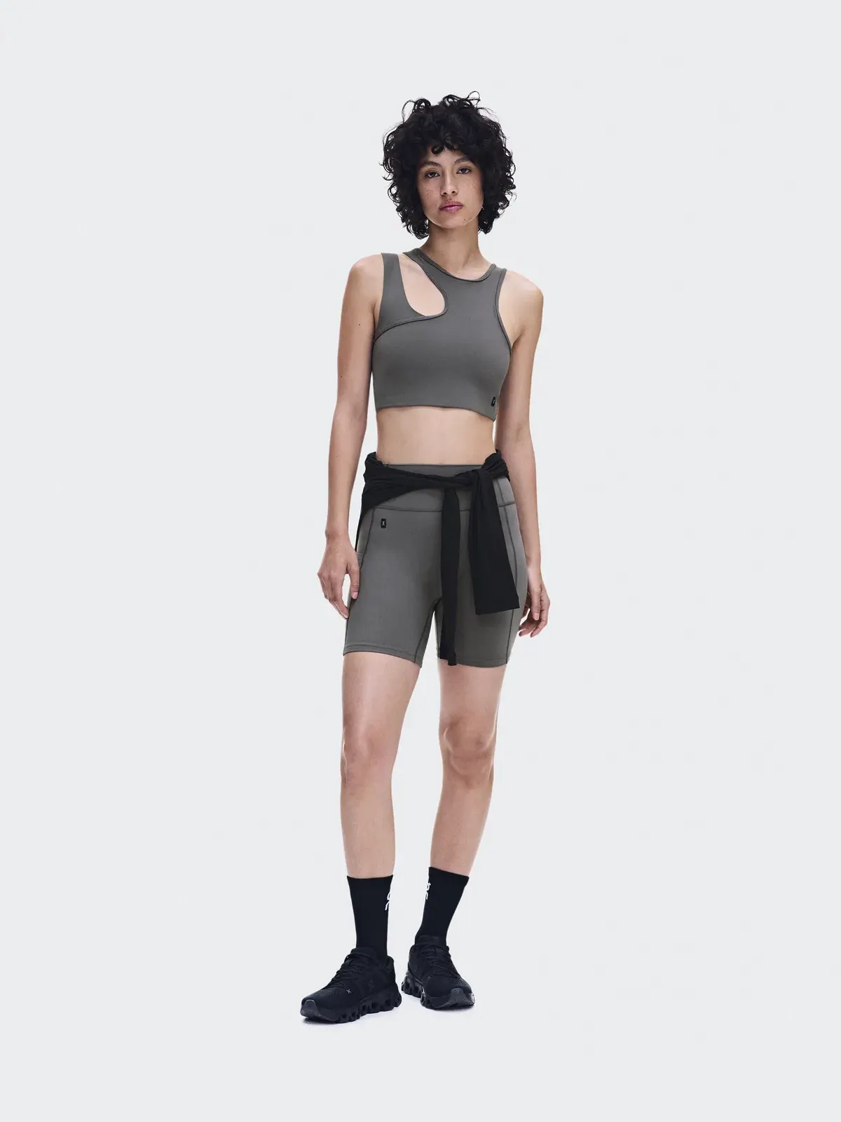 Женский топ-кроп с асимметричным дизайном Studio Asymmetric Crop On, Ember — 2