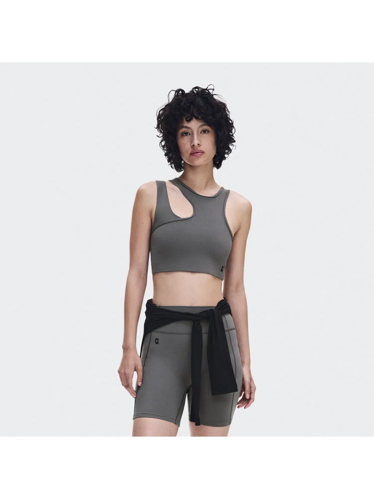 Женский топ-кроп с асимметричным дизайном Studio Asymmetric Crop On, Ember — 8