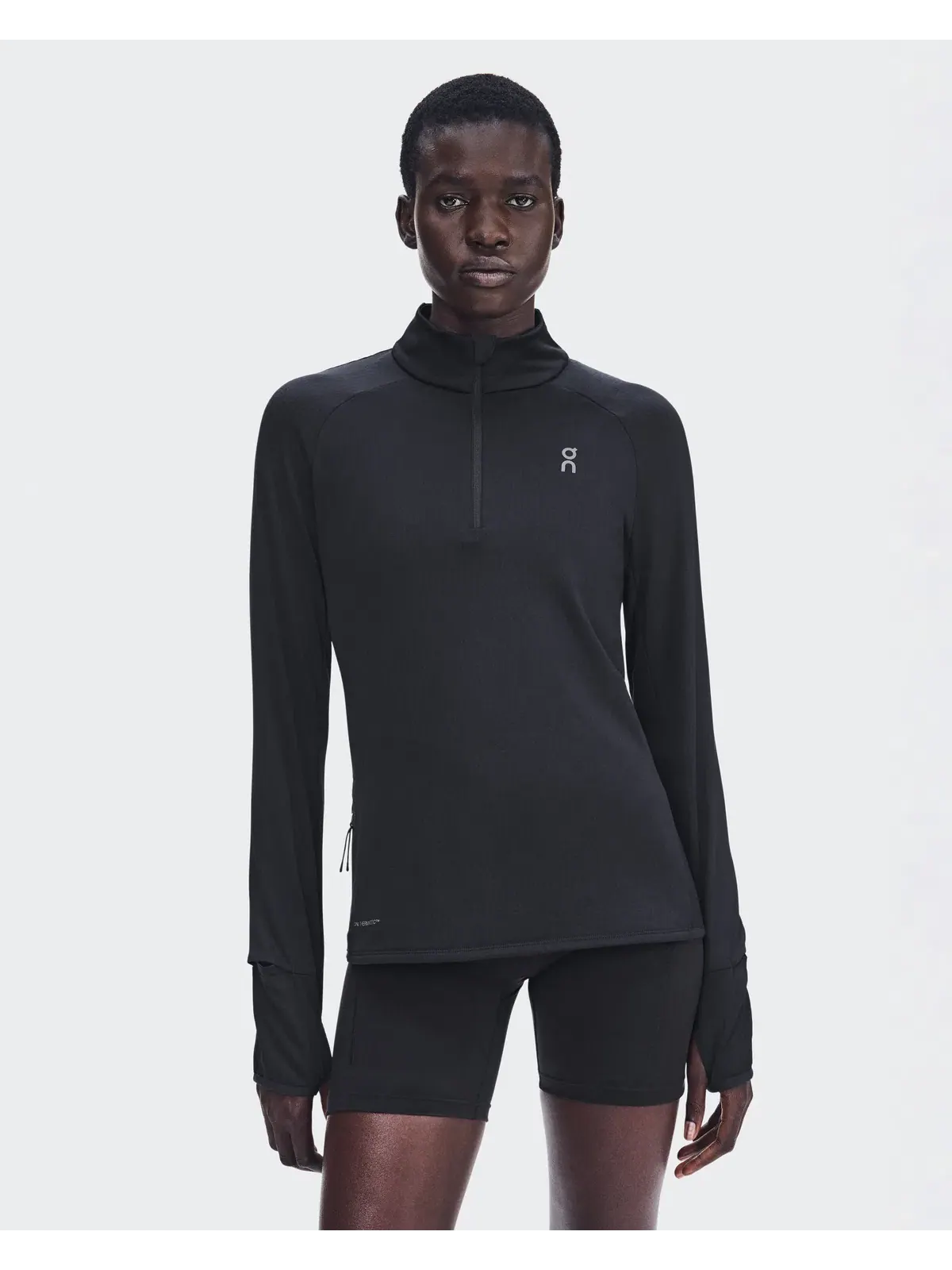 Женский лонгслив утепленный с потайным карманом Climate Shirt On — 3