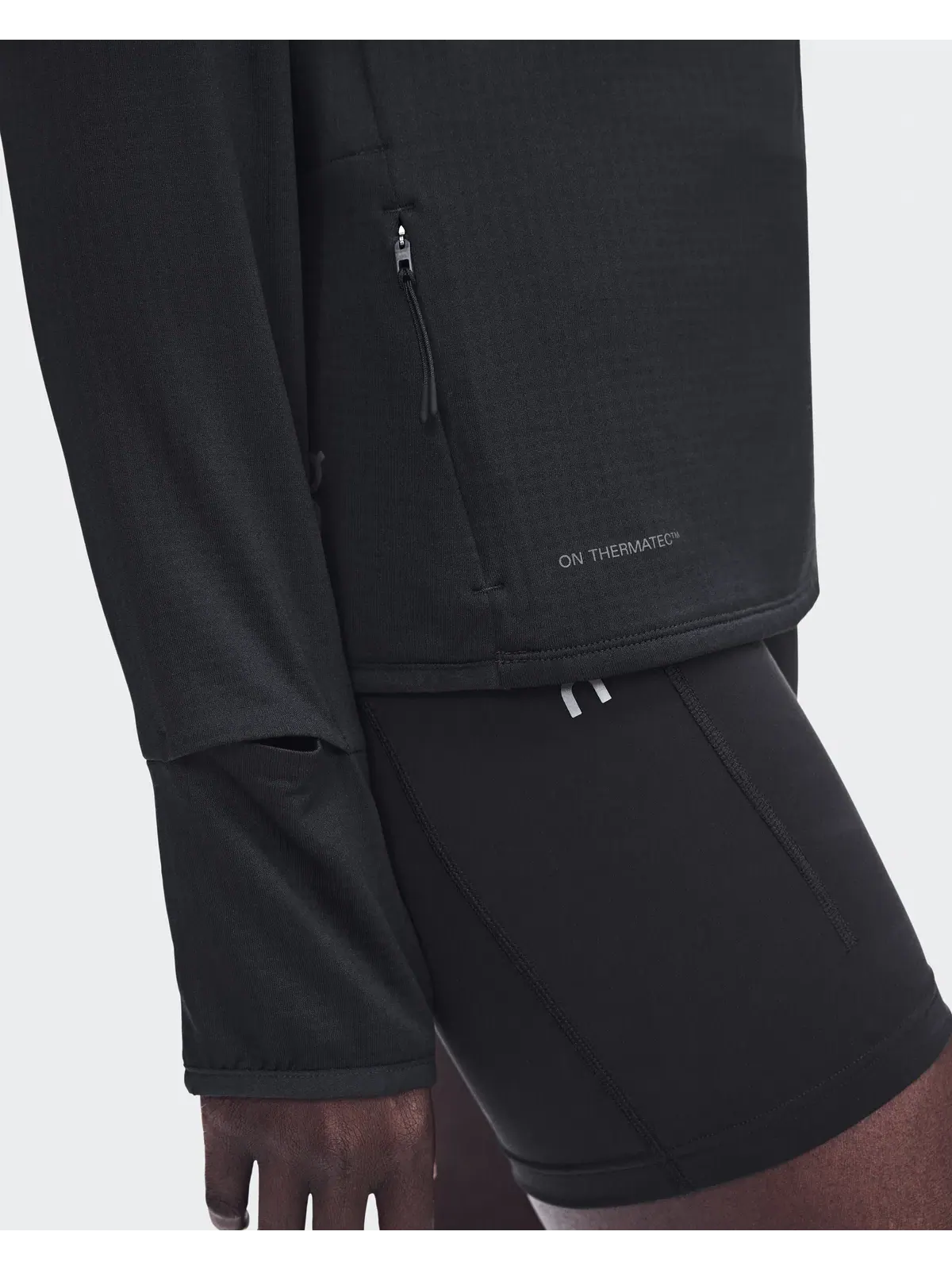 Женский лонгслив утепленный с потайным карманом Climate Shirt On — 7