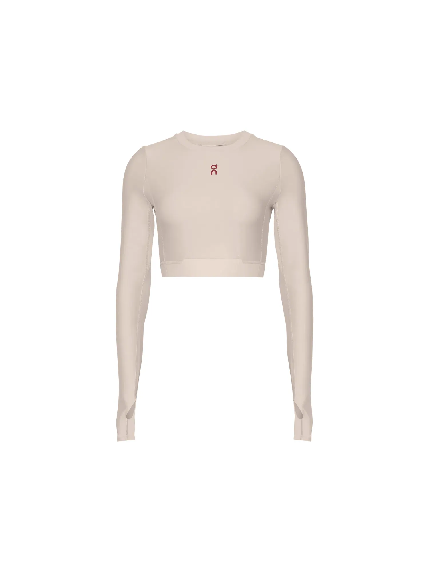 Женский тренировочный лонгслив укороченный с сетчатой вставкой Train Long Sleeve Crop Year of the Horse On — 1