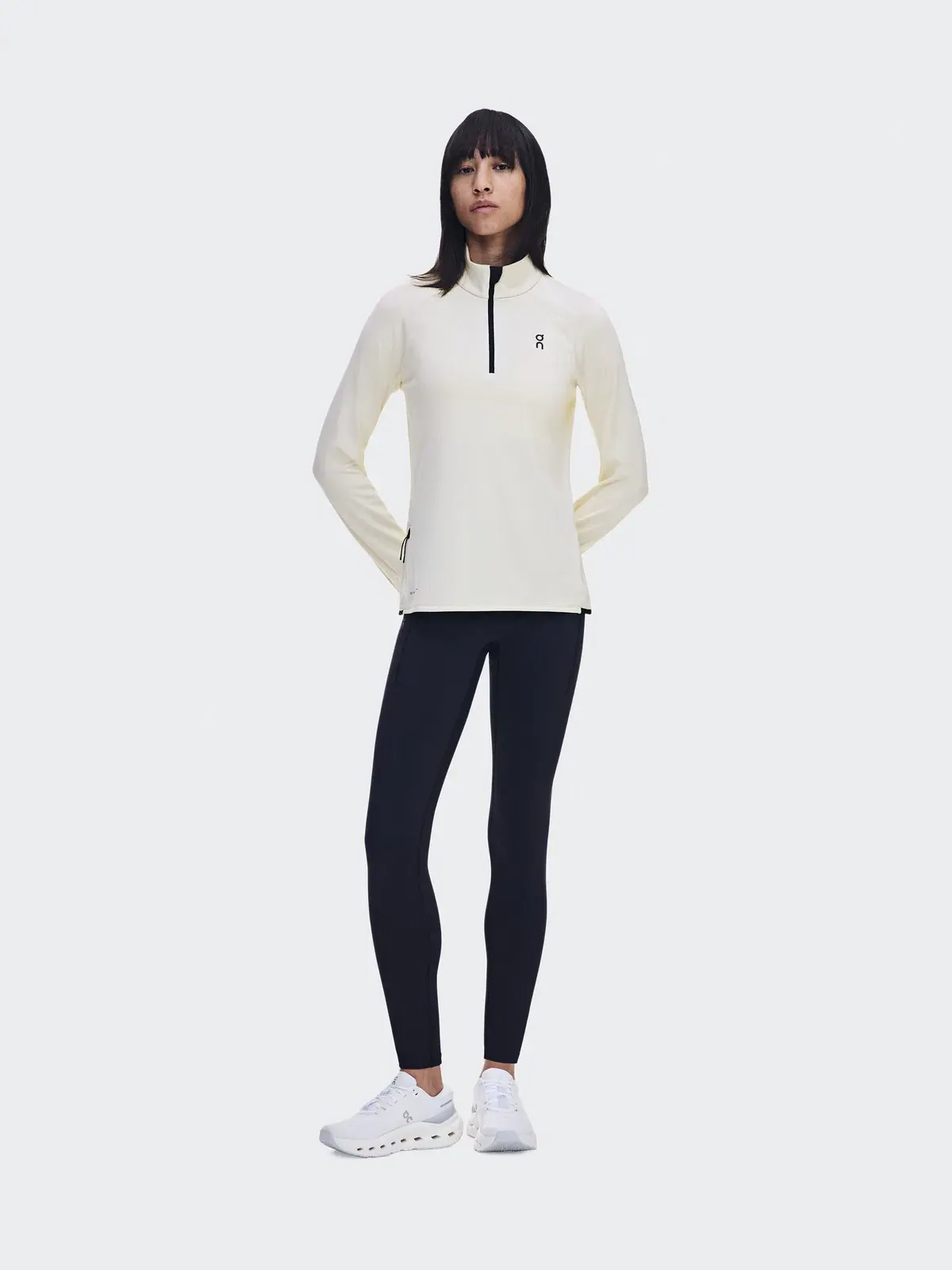 Женский лонгслив утепленный с потайным карманом Climate Shirt On, Hare — 2