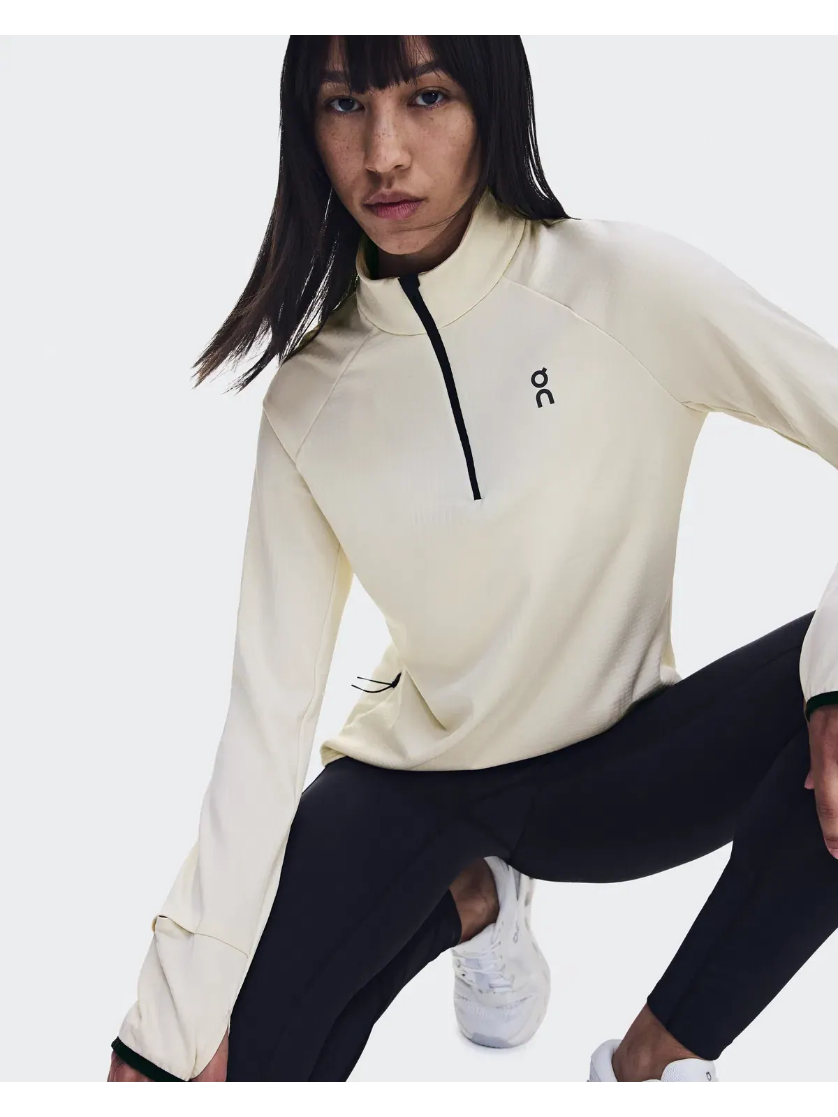 Женский лонгслив утепленный с потайным карманом Climate Shirt On, Hare — 3
