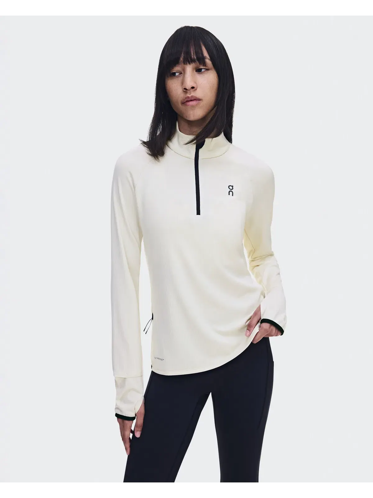 Женский лонгслив утепленный с потайным карманом Climate Shirt On, Hare — 5