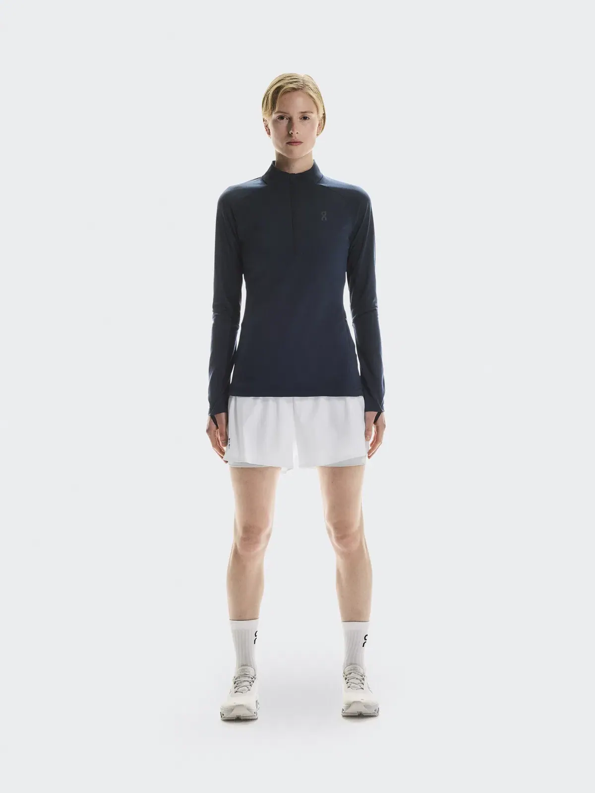 Женская футболка с длинным рукавом с четверть-молнией Climate Shirt On — 2