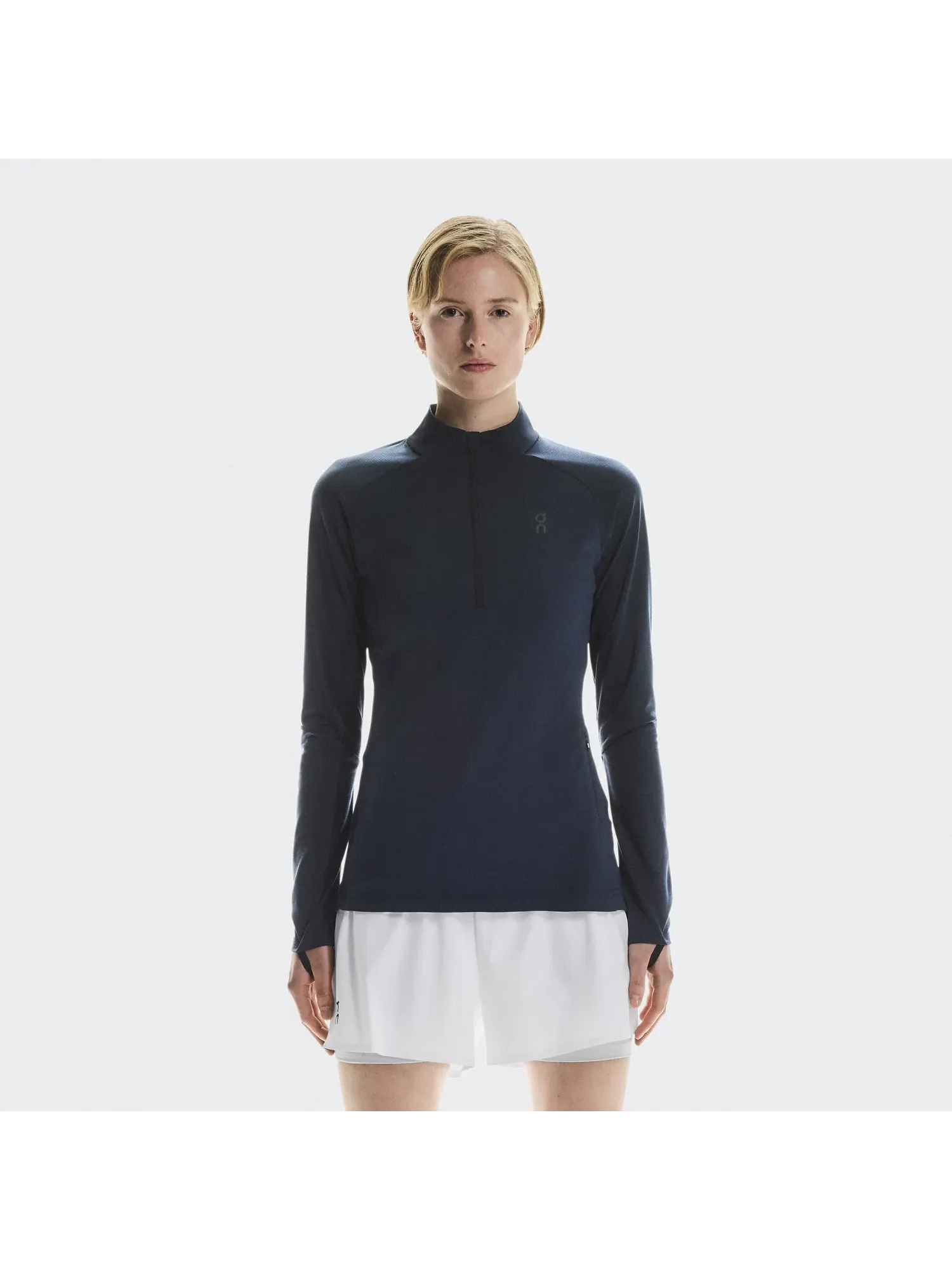 Женская футболка с длинным рукавом с четверть-молнией Climate Shirt On — 7