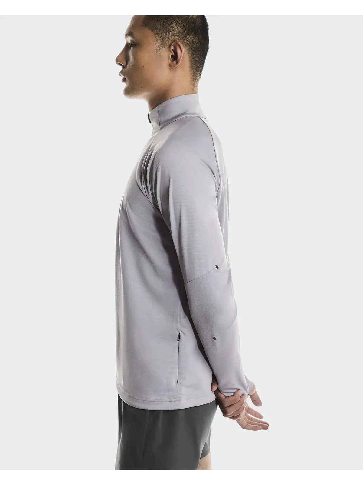 Мужская футболка с длинным рукавом с четверть-молнией Climate Shirt On — 6
