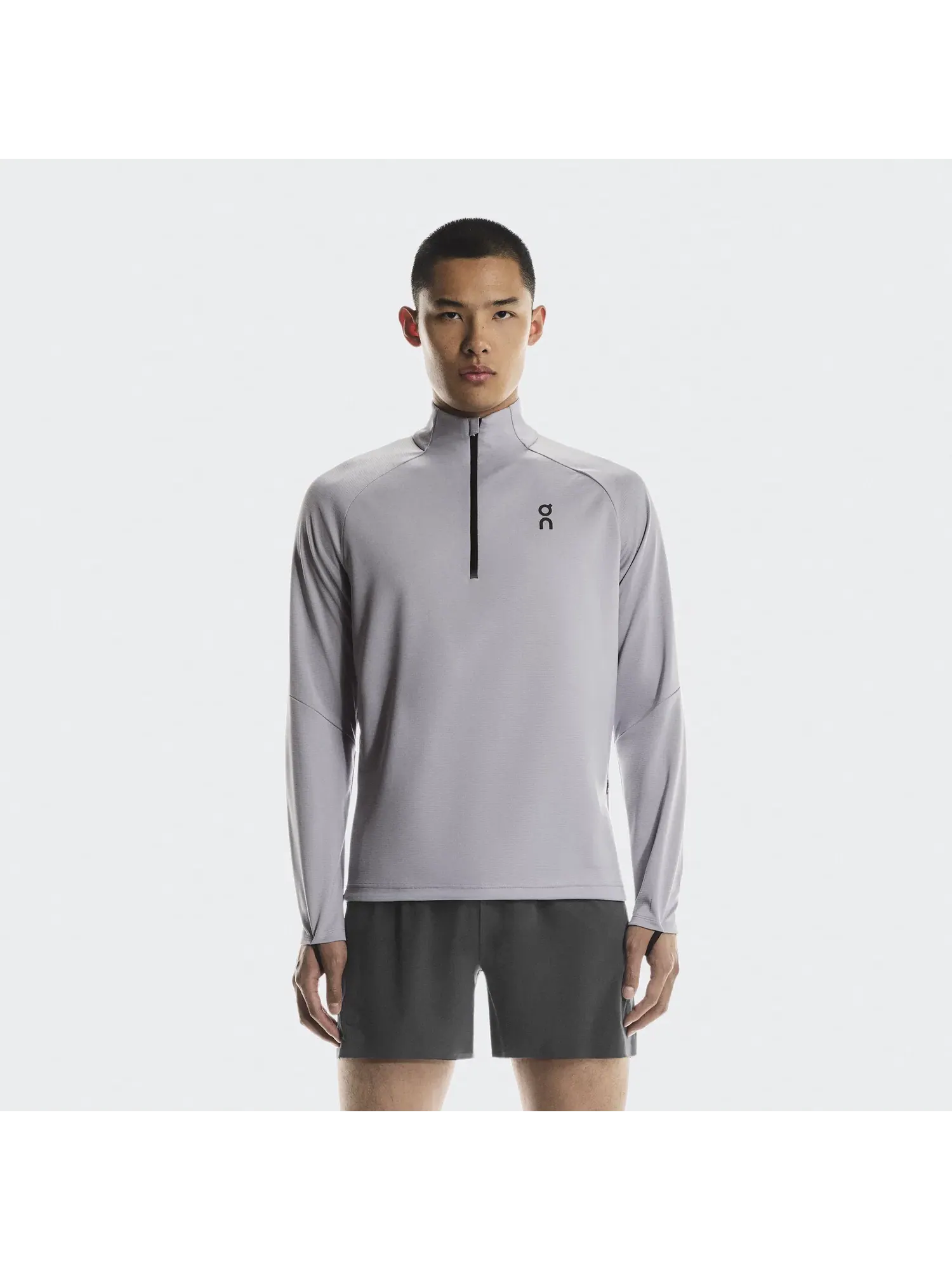 Мужская футболка с длинным рукавом с четверть-молнией Climate Shirt On — 7