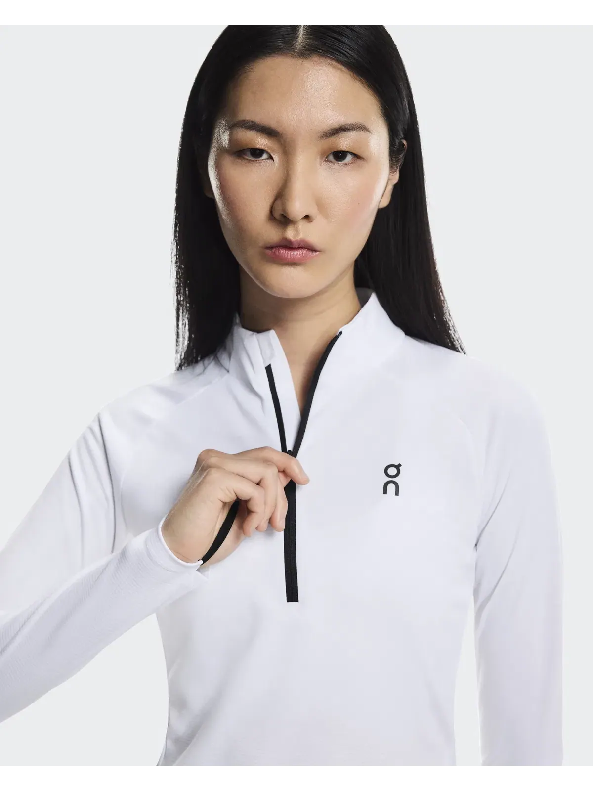 Женская футболка с длинным рукавом и четверть-молнией Climate Shirt On — 5