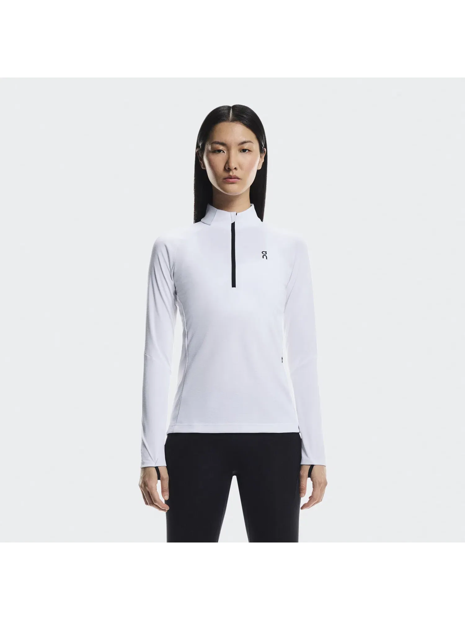 Женская футболка с длинным рукавом и четверть-молнией Climate Shirt On — 9
