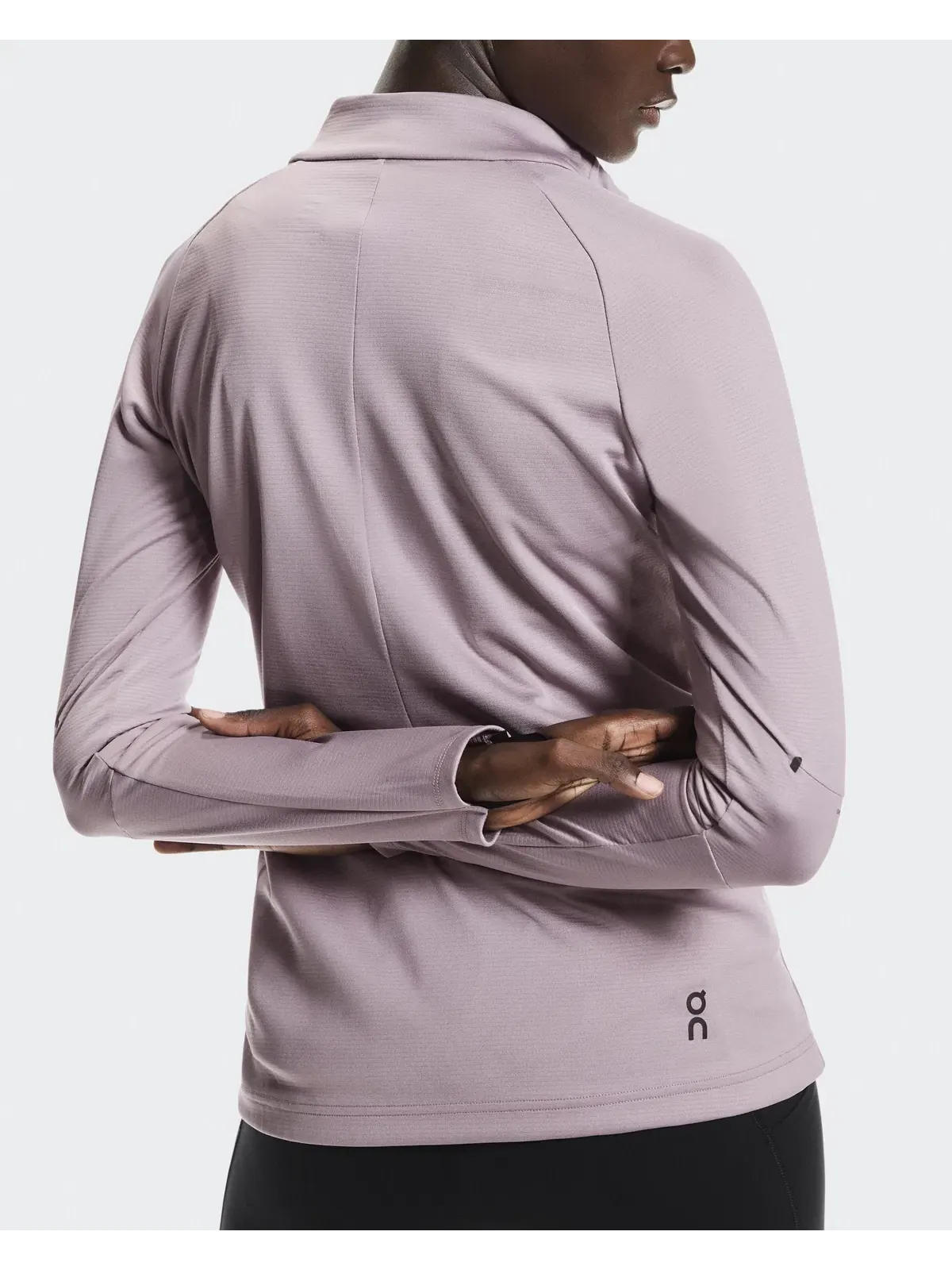 Женская футболка с длинным рукавом и четверть-молнией Climate Shirt On, Heron — 5