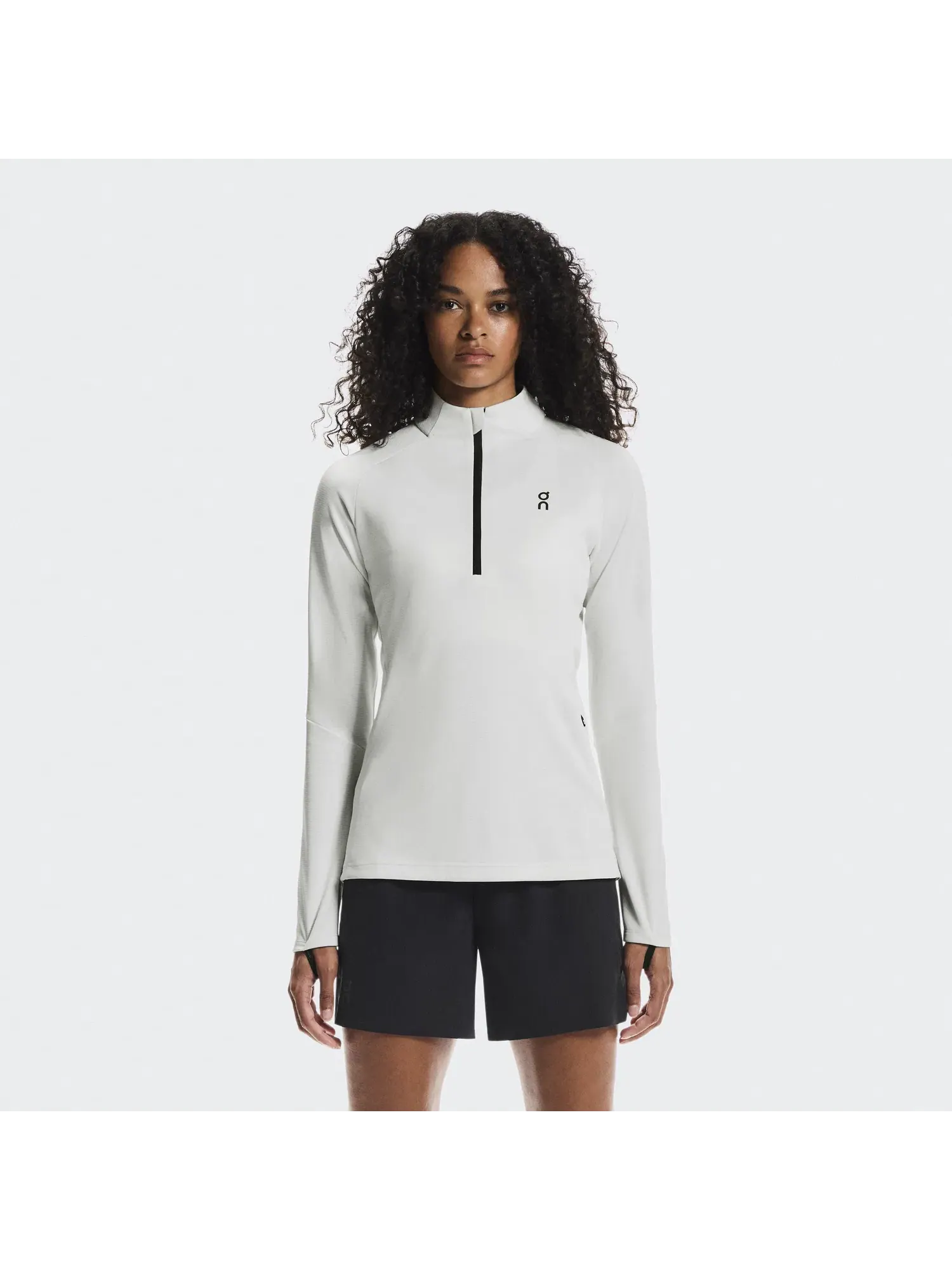 Женская футболка с длинным рукавом с четверть-молнией Climate Shirt On, Iceberg — 8