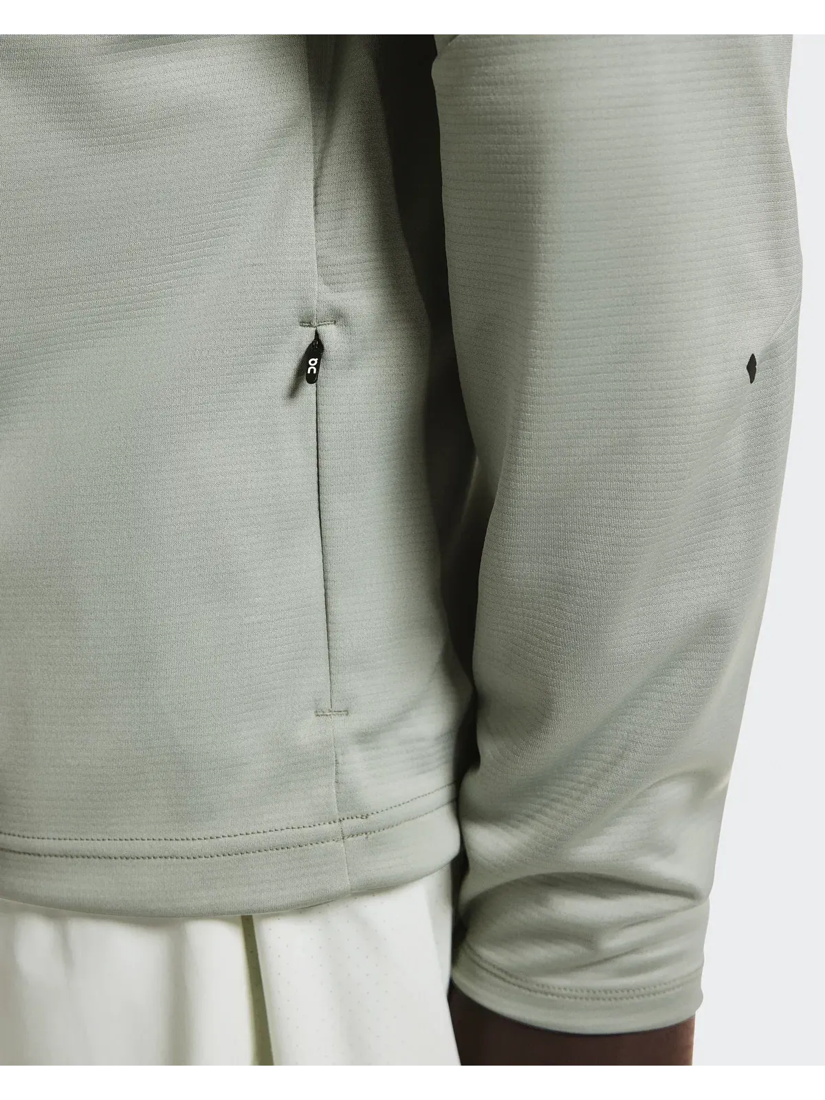 Мужская футболка с длинным рукавом с четверть-молнией Climate Shirt On, Tin — 6
