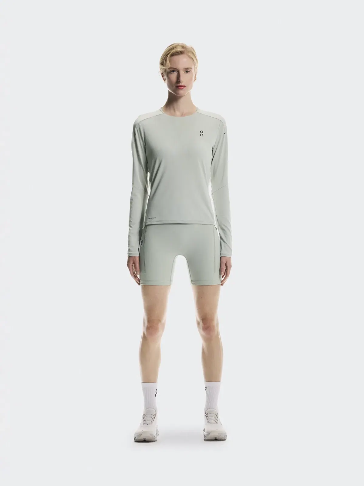 Женская футболка с длинным рукавом Performance Long-T On Цвет Tin Iceberg — 2
