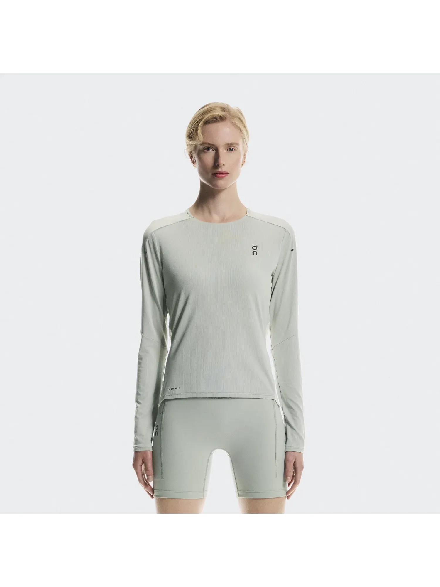 Женская футболка с длинным рукавом Performance Long-T On Цвет Tin Iceberg — 8