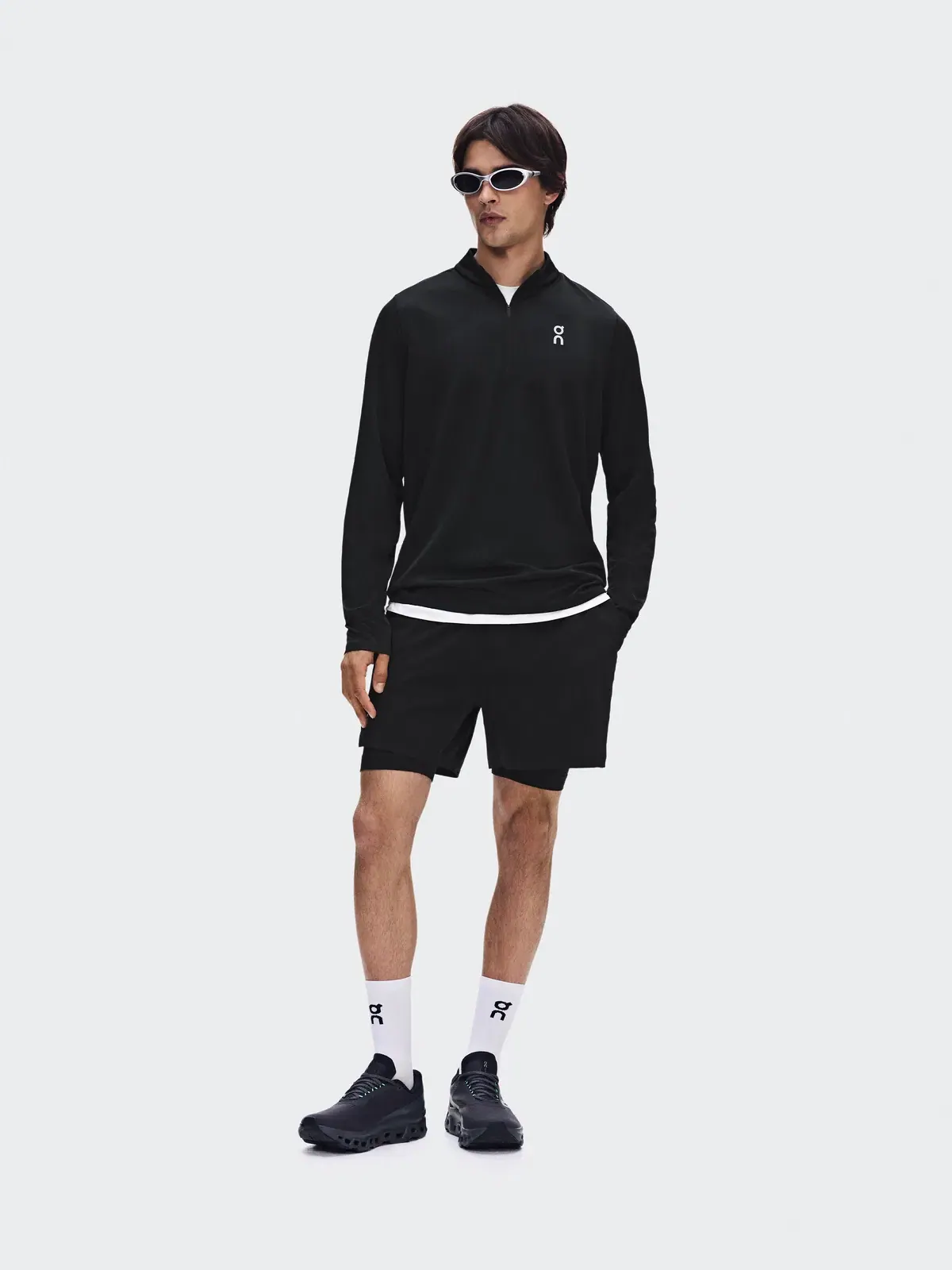 Мужской лонгслив с четвертью молнии Core 1/4 Zip On — 2