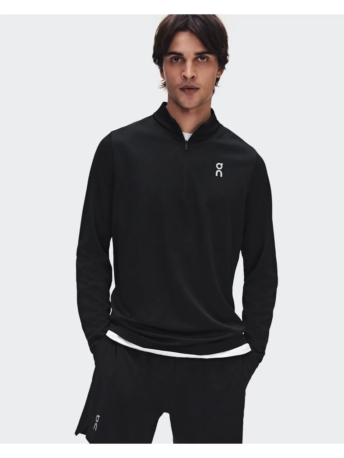 Мужской лонгслив с четвертью молнии Core 1/4 Zip On — 3