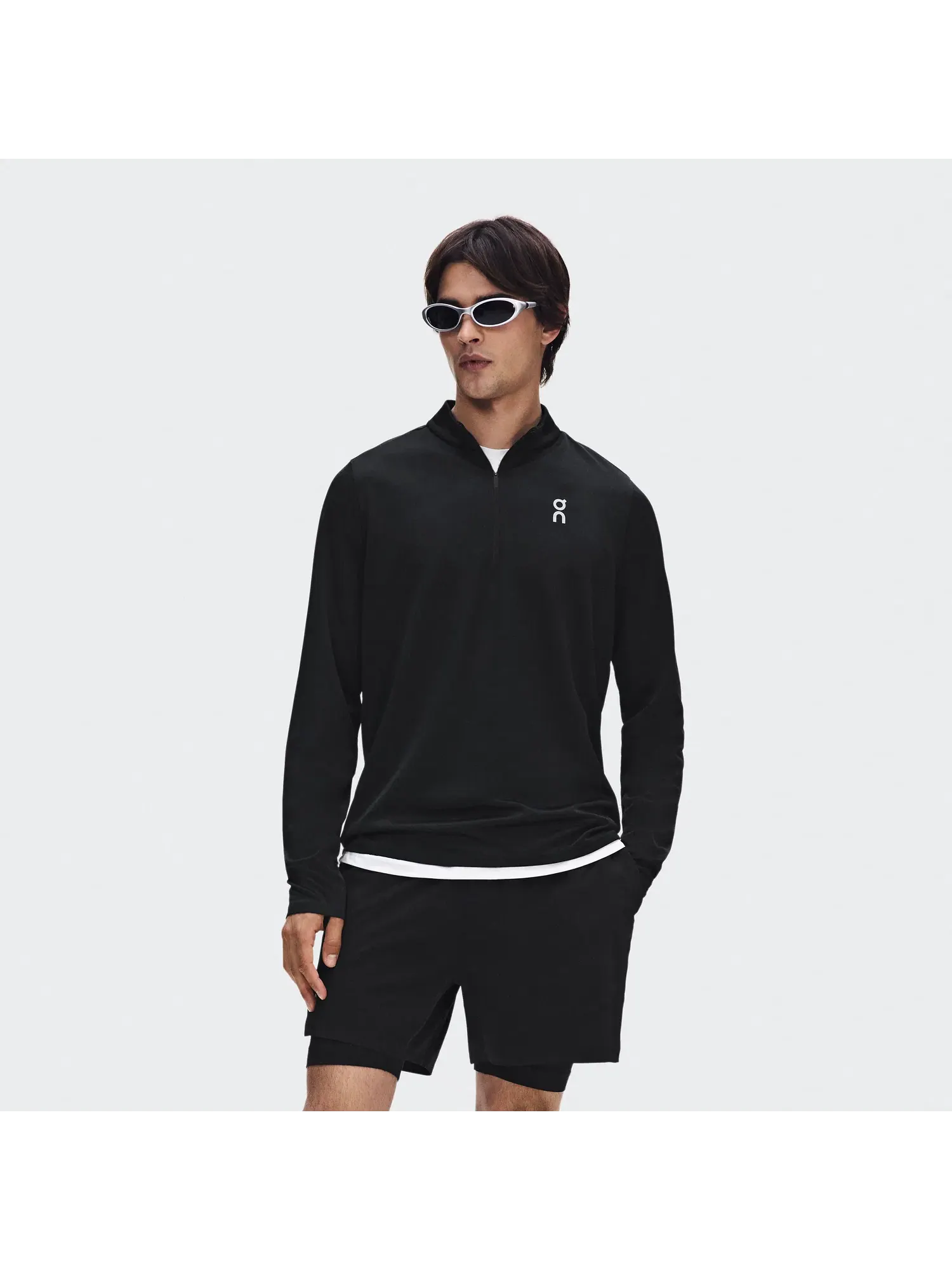 Мужской лонгслив с четвертью молнии Core 1/4 Zip On — 9