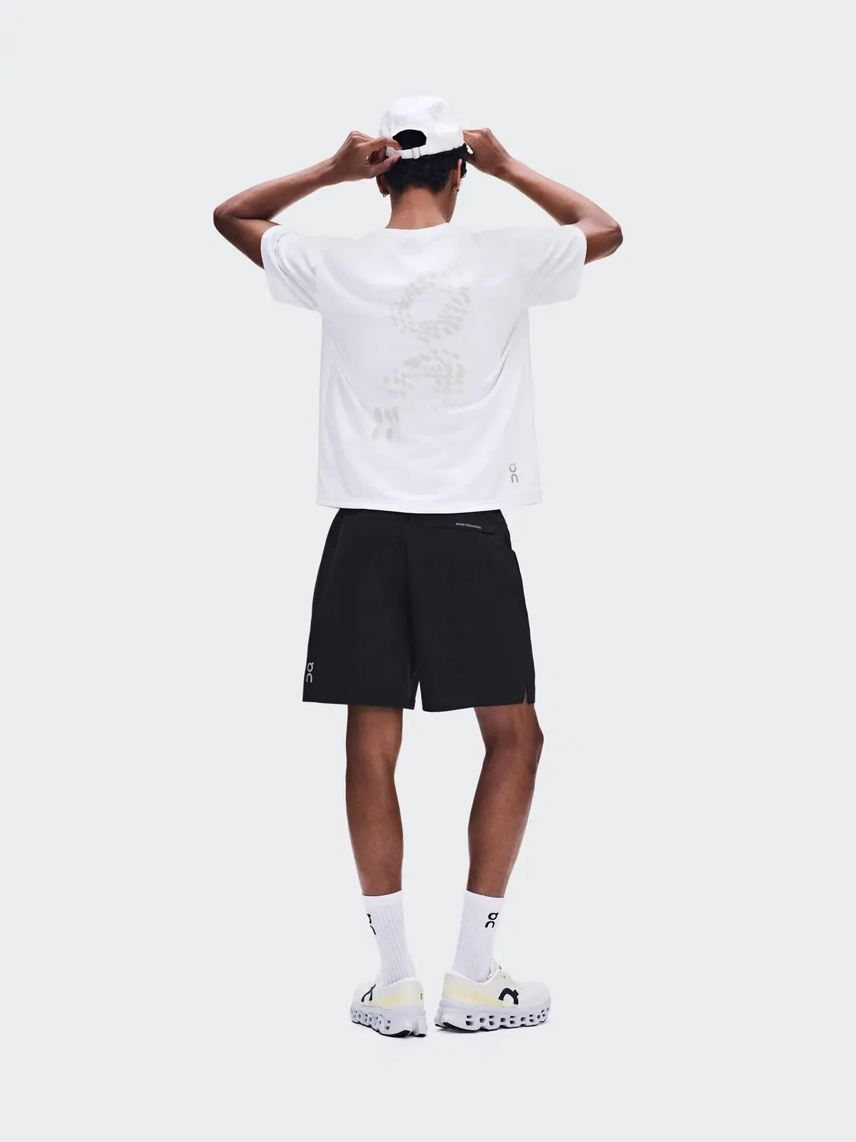 Мужская футболка с принтом Run-T On White — 4
