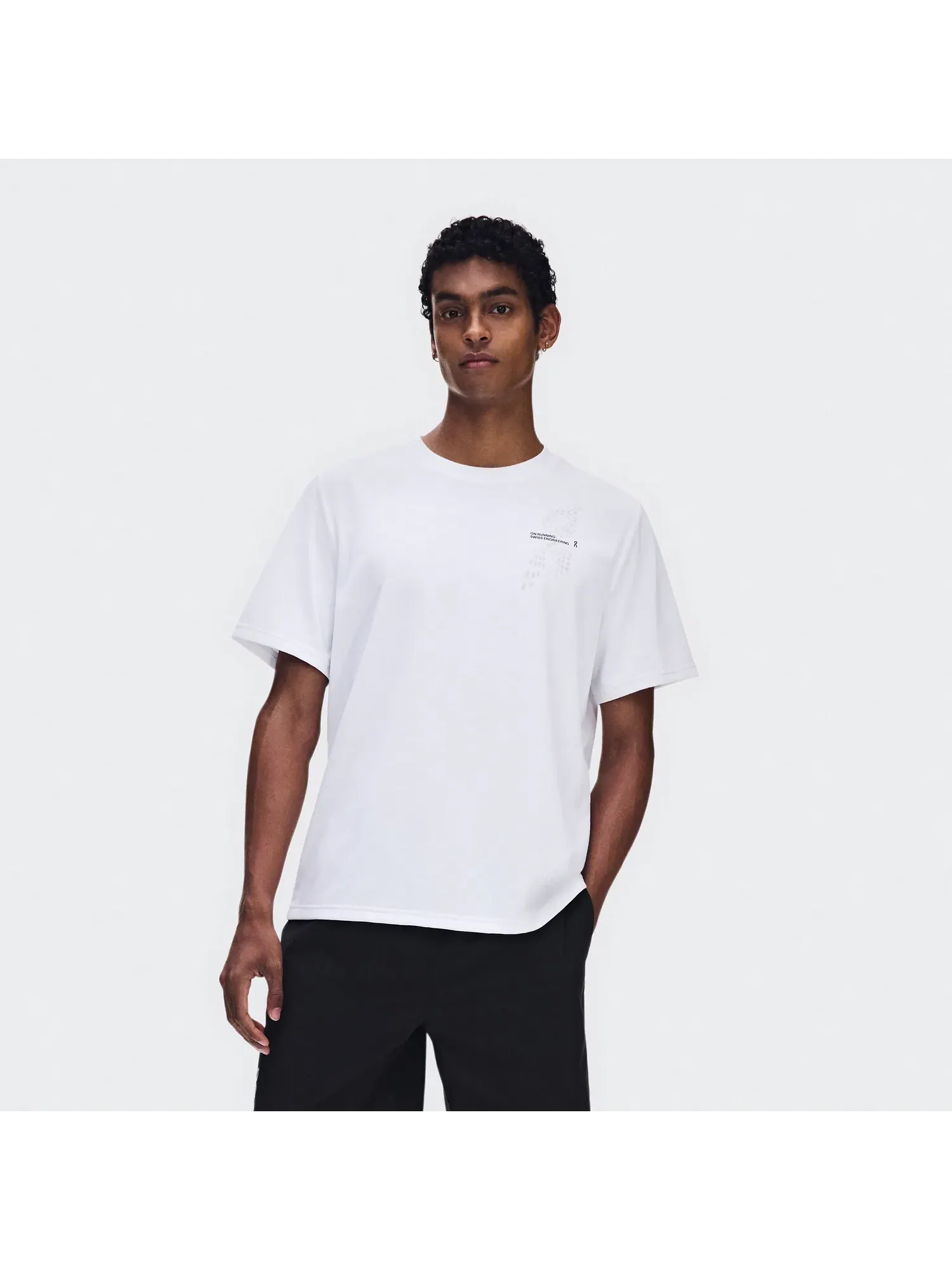 Мужская футболка с принтом Run-T On White — 9