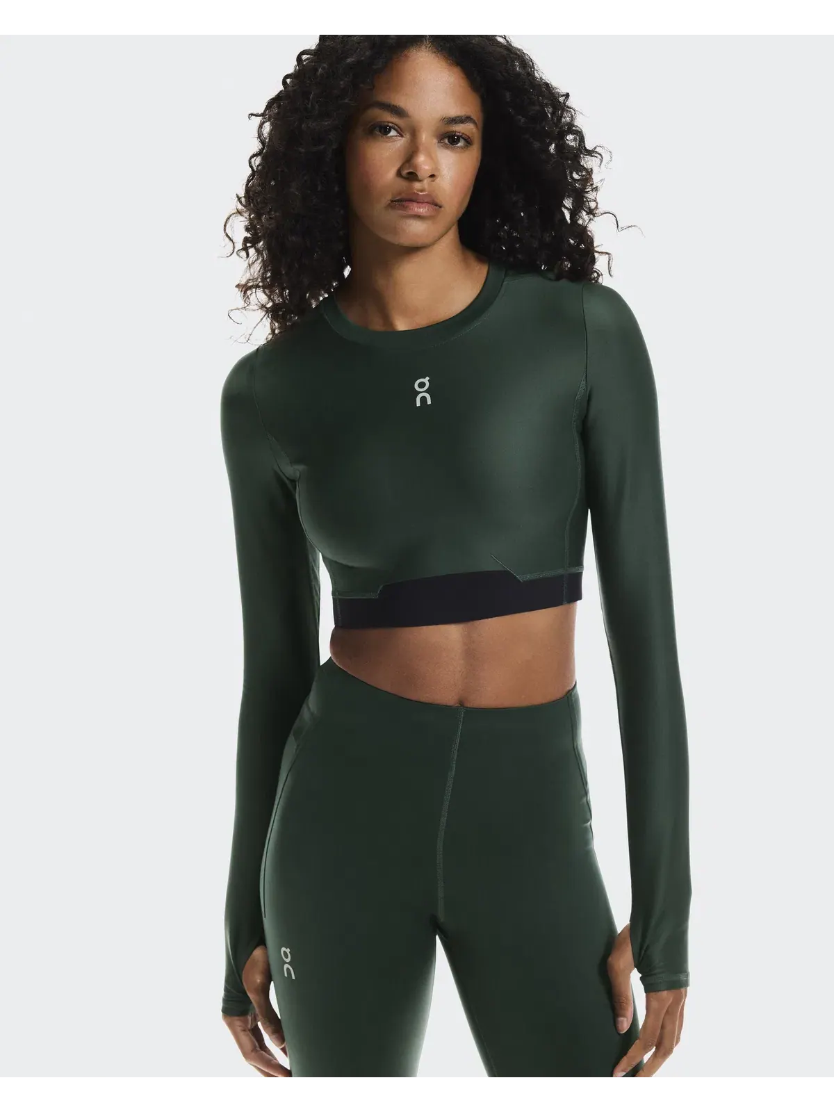 Женский лонгслив с длинным рукавом с сетчатыми вставками Train Long Sleeve Crop On — 6