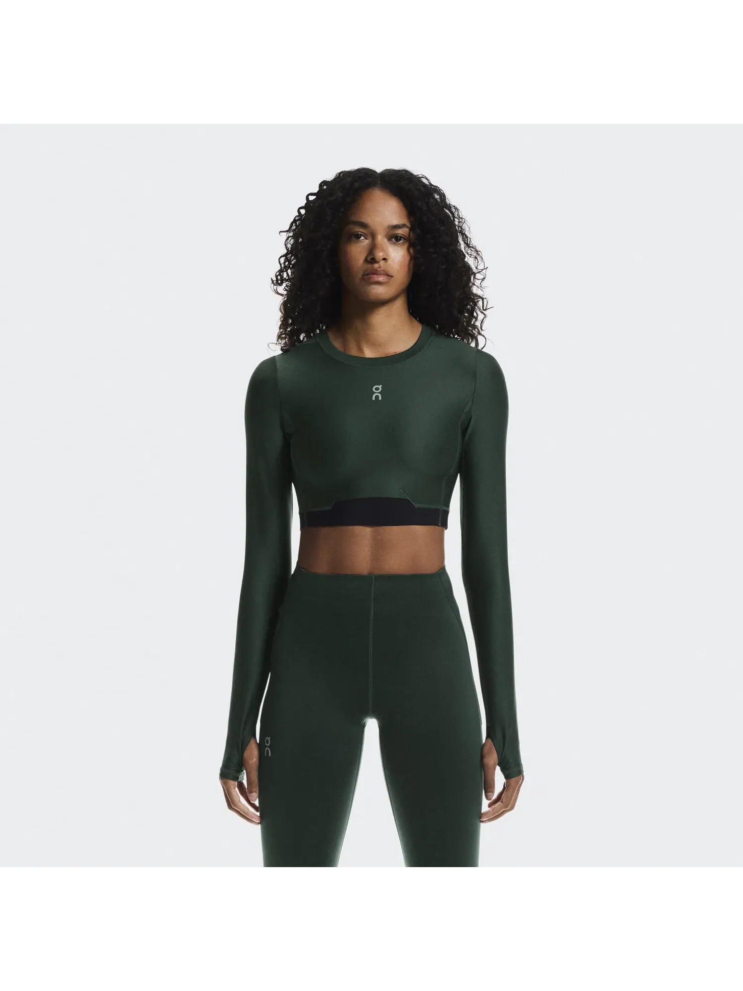 Женский лонгслив с длинным рукавом с сетчатыми вставками Train Long Sleeve Crop On — 8
