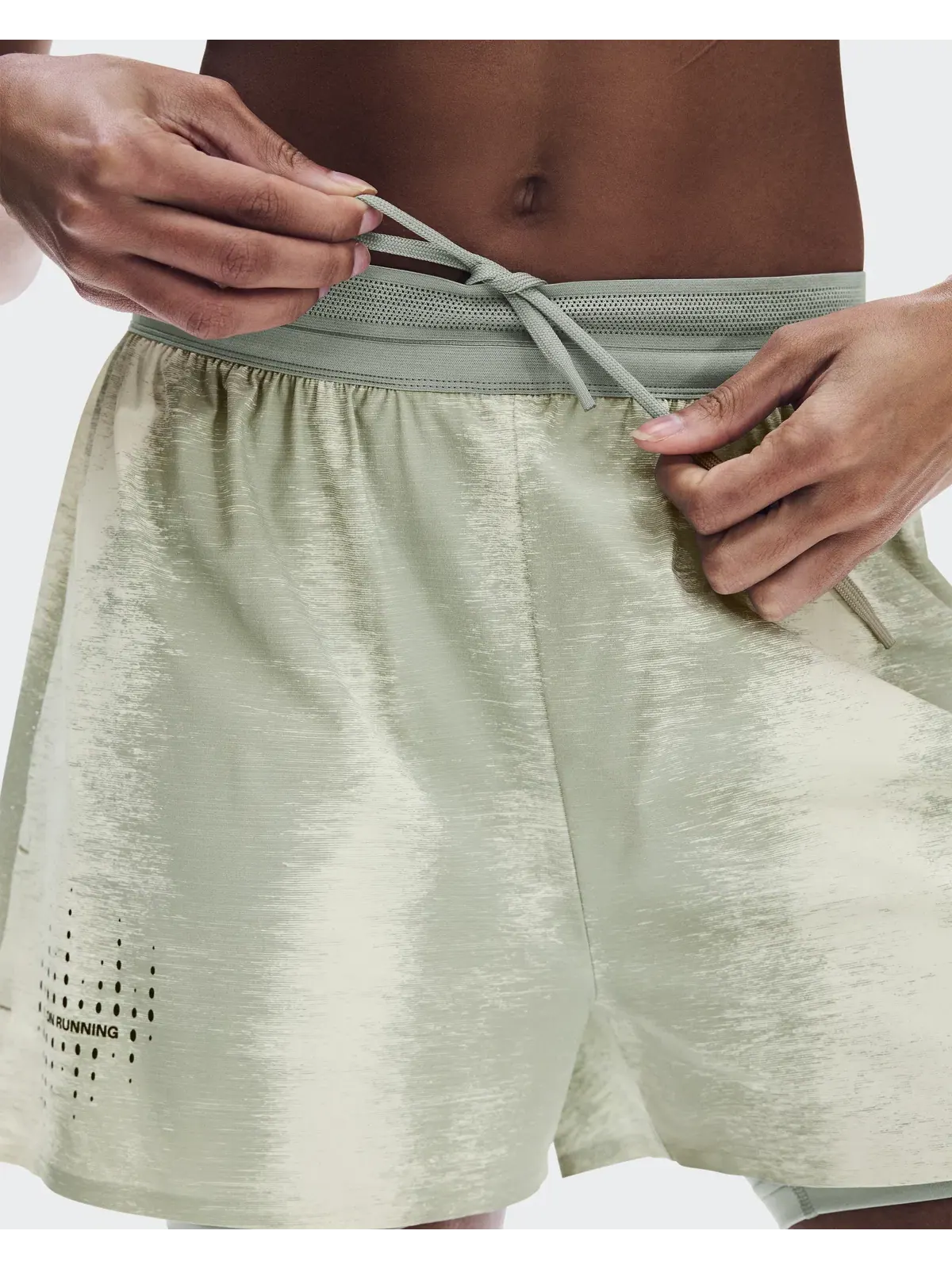 Женские беговые шорты с принтом Performance Shorts Terra On, Seedling/Tin — 5