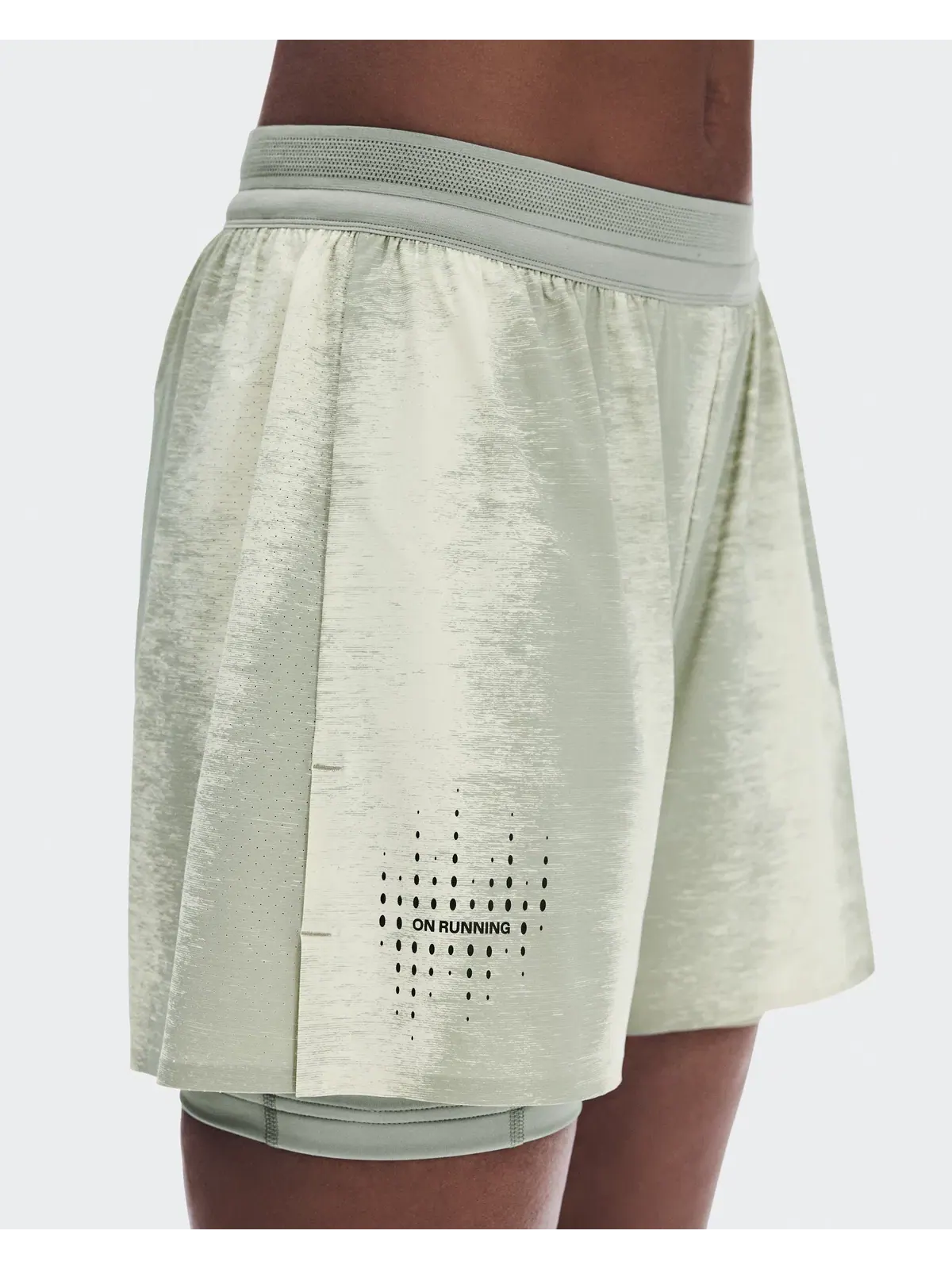 Женские беговые шорты с принтом Performance Shorts Terra On, Seedling/Tin — 8