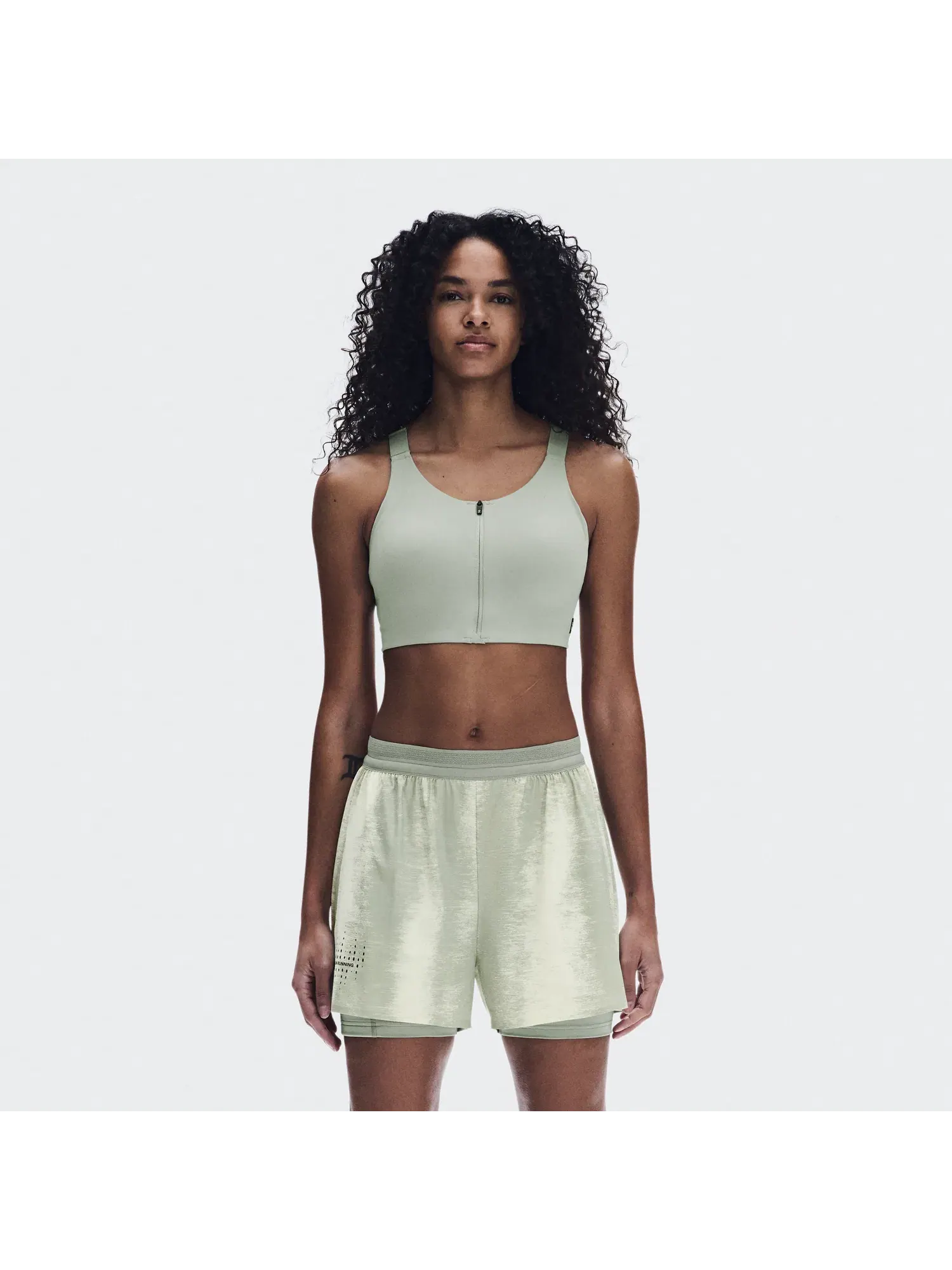 Женские беговые шорты с принтом Performance Shorts Terra On, Seedling/Tin — 10