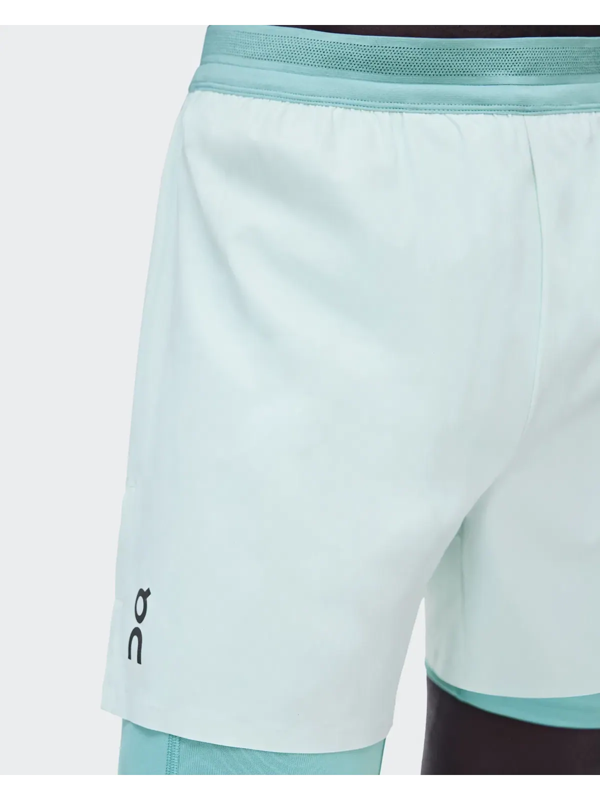 Мужские беговые шорты с внутренними тайтсами 2 в 1 On 5" Performance, Flurry Aquamarine — 3