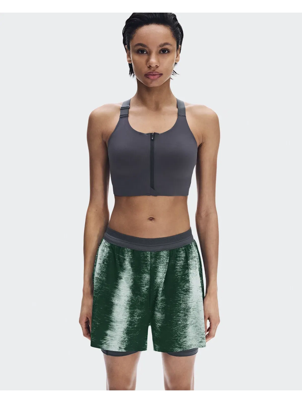 Женские беговые шорты с внутренними тайтсами и принтом Performance Shorts Terra On, Cove/Eclipse — 3