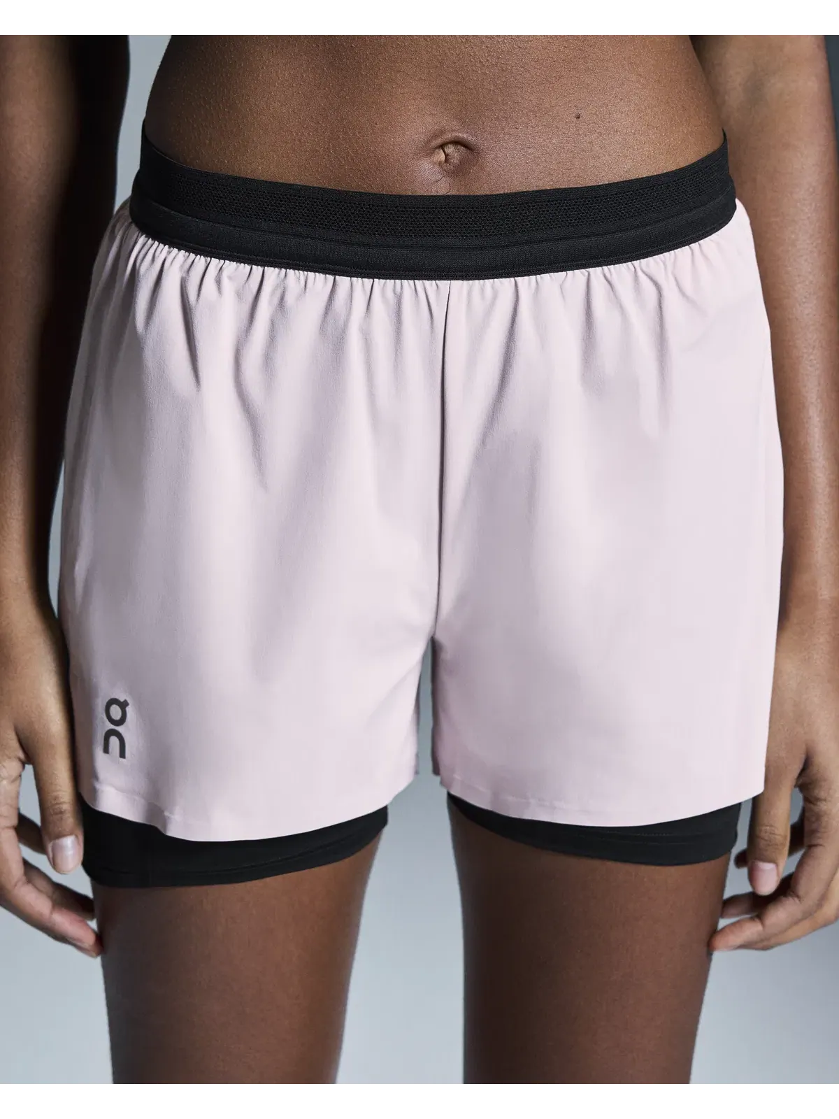 Женские беговые шорты с внутренними тайтсами Performance 2/1 On Mauve Black — 5