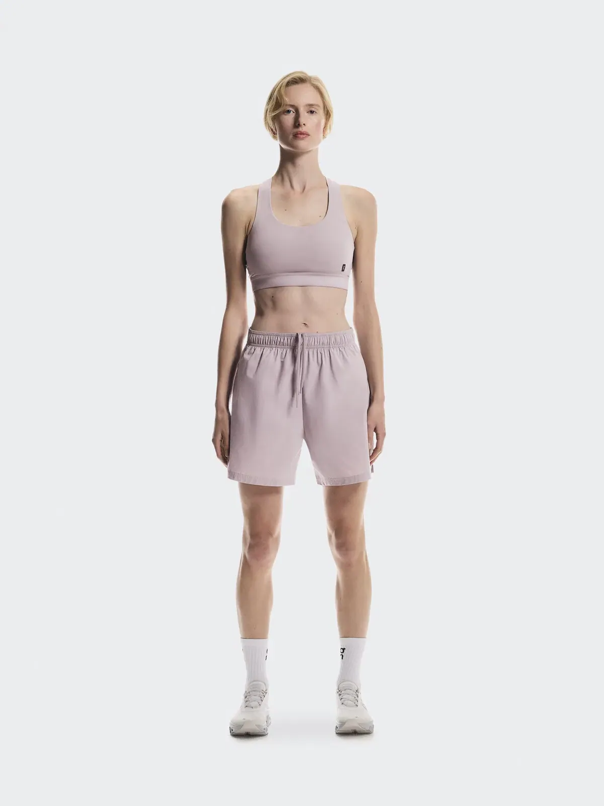 Женские беговые шорты с внутренними слипами и карманами Core Shorts On, Heron — 2