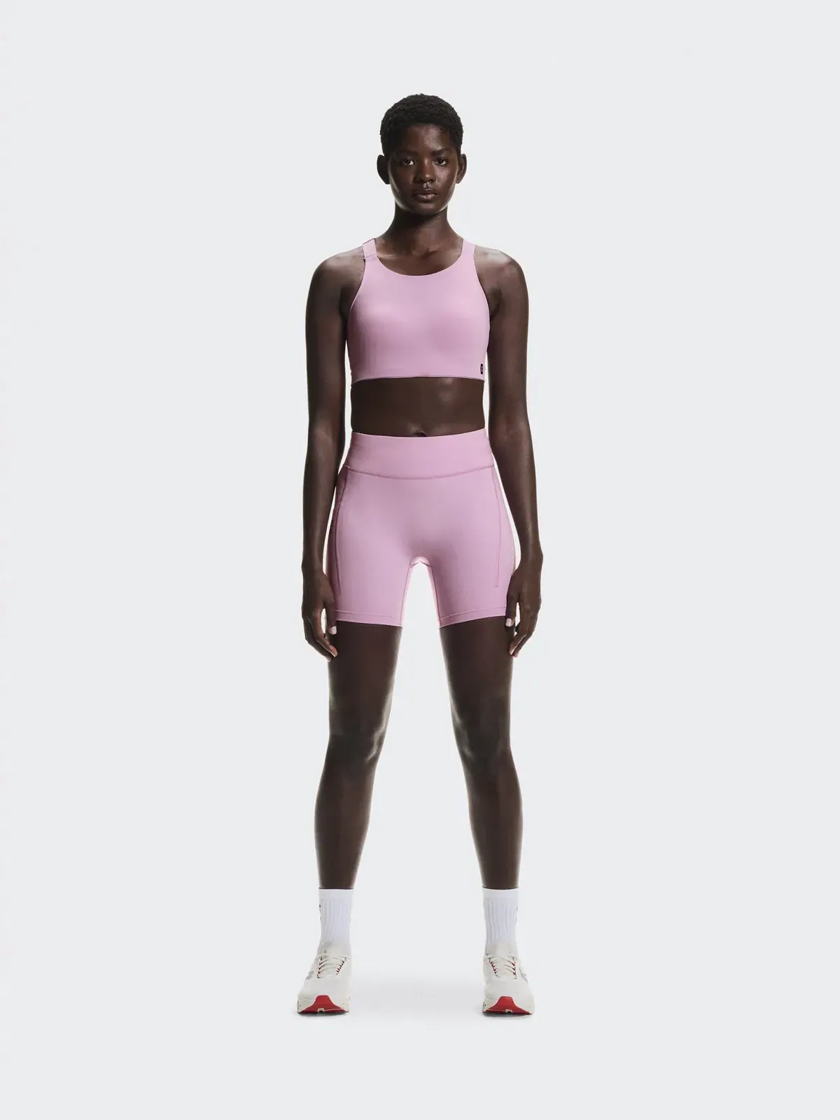 Женские беговые шорты-леггинсы с принтом Performance Tights Short On Sakura — 2