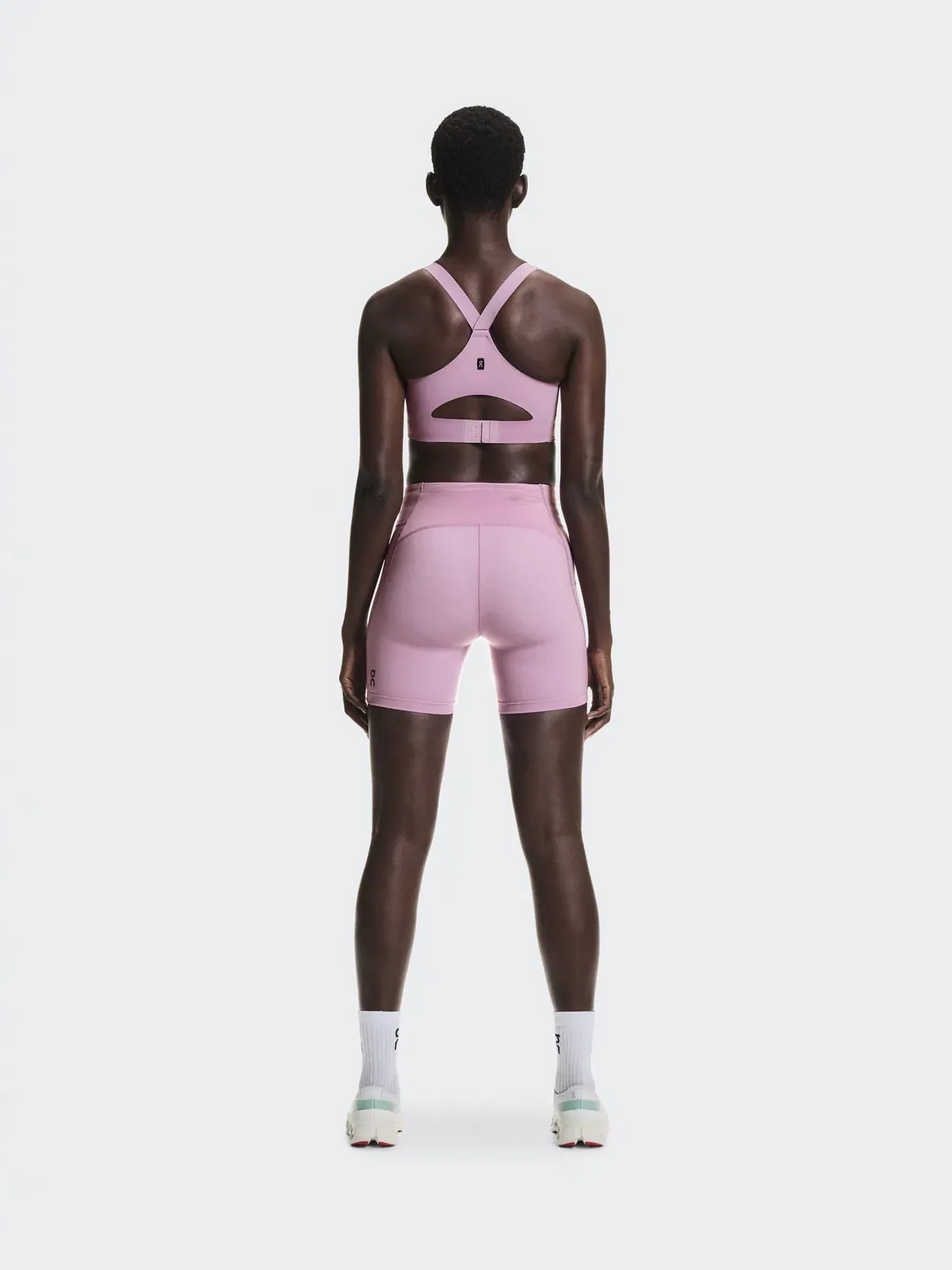 Женские беговые шорты-леггинсы с принтом Performance Tights Short On Sakura — 3