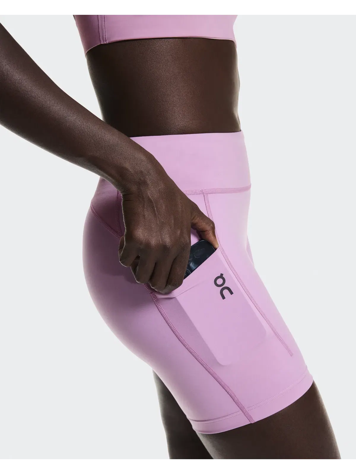 Женские беговые шорты-леггинсы с принтом Performance Tights Short On Sakura — 7