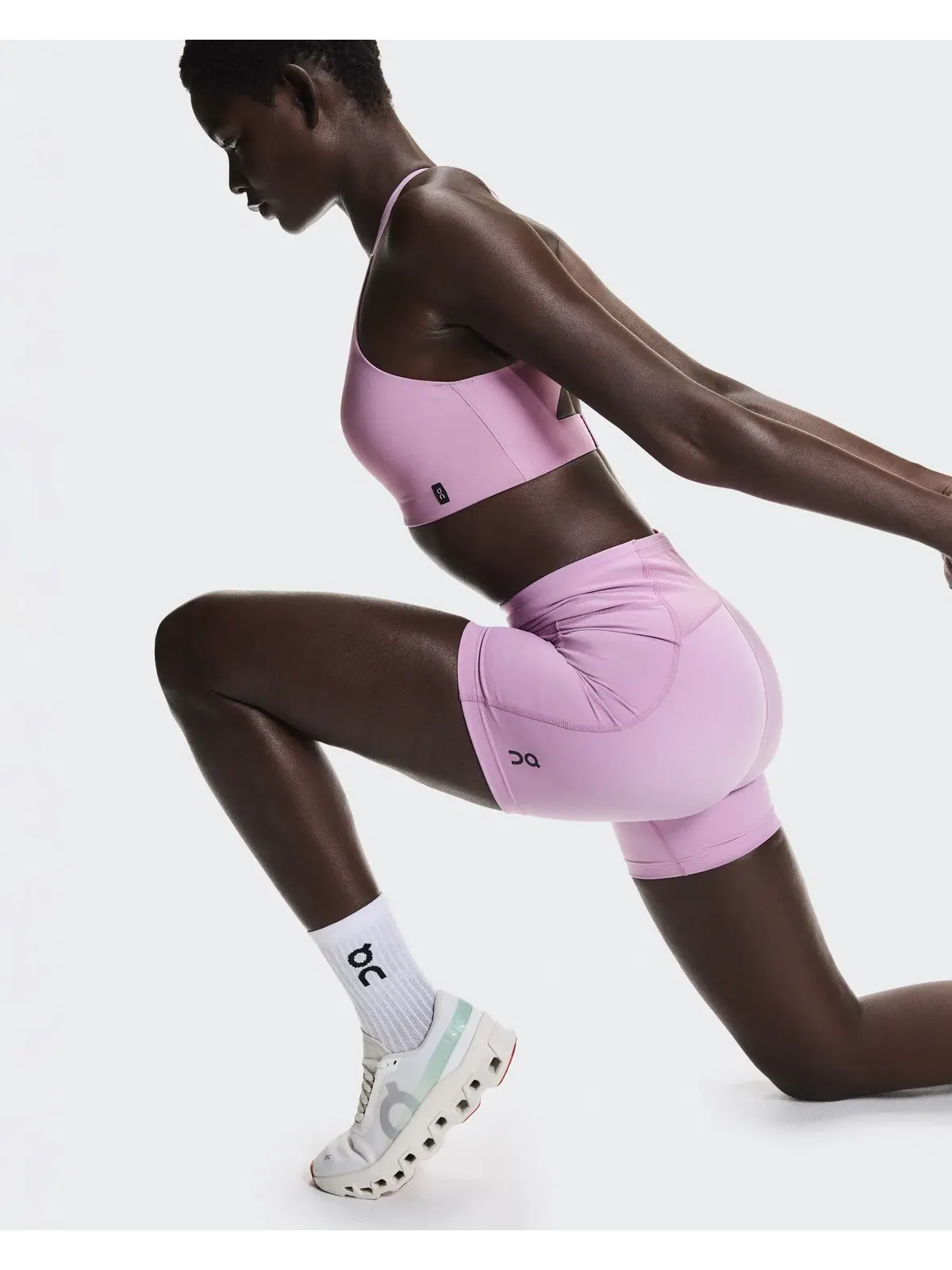 Женские беговые шорты-леггинсы с принтом Performance Tights Short On Sakura — 8