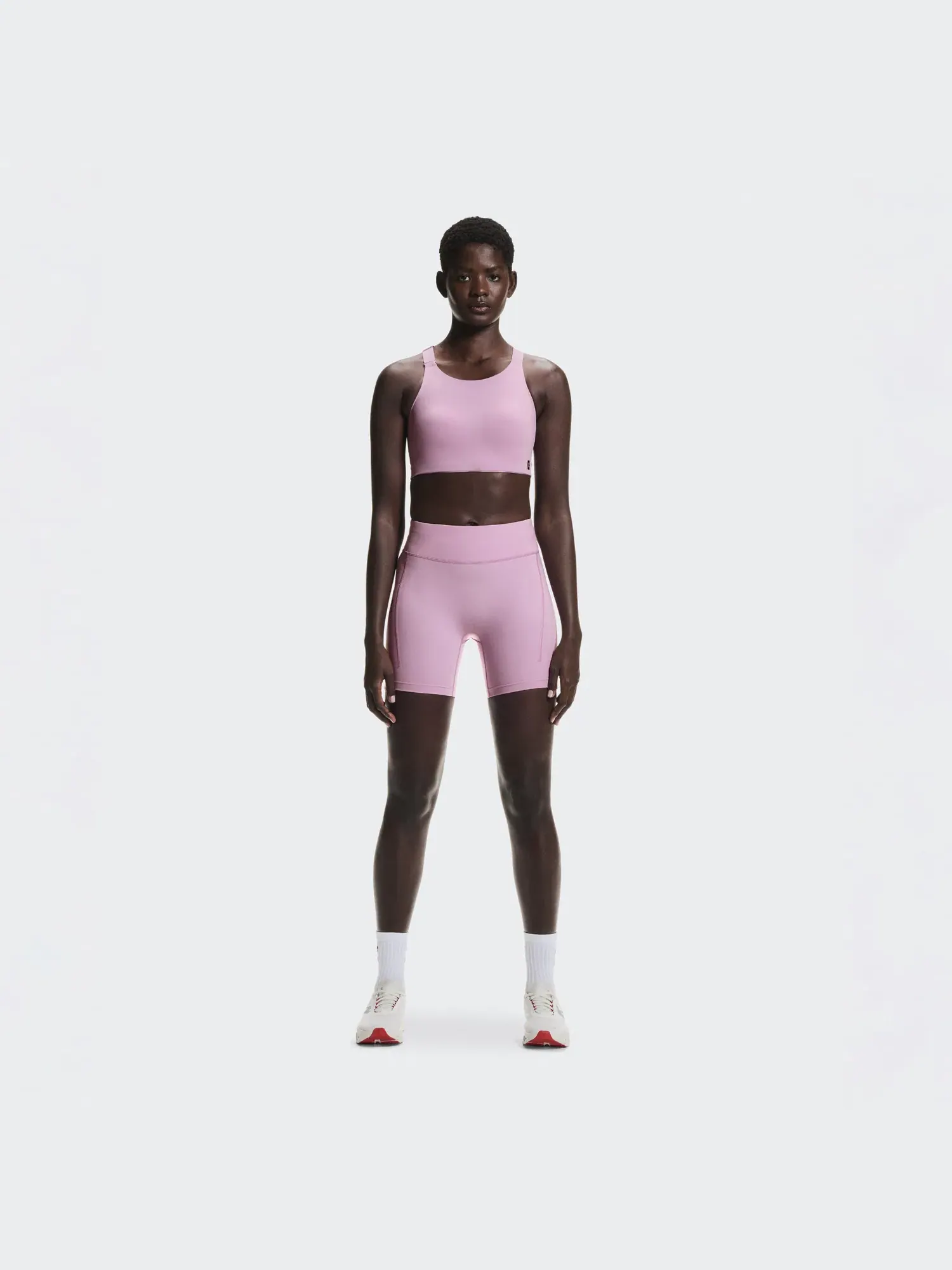 Женские беговые шорты-леггинсы с принтом Performance Tights Short On Sakura — 9